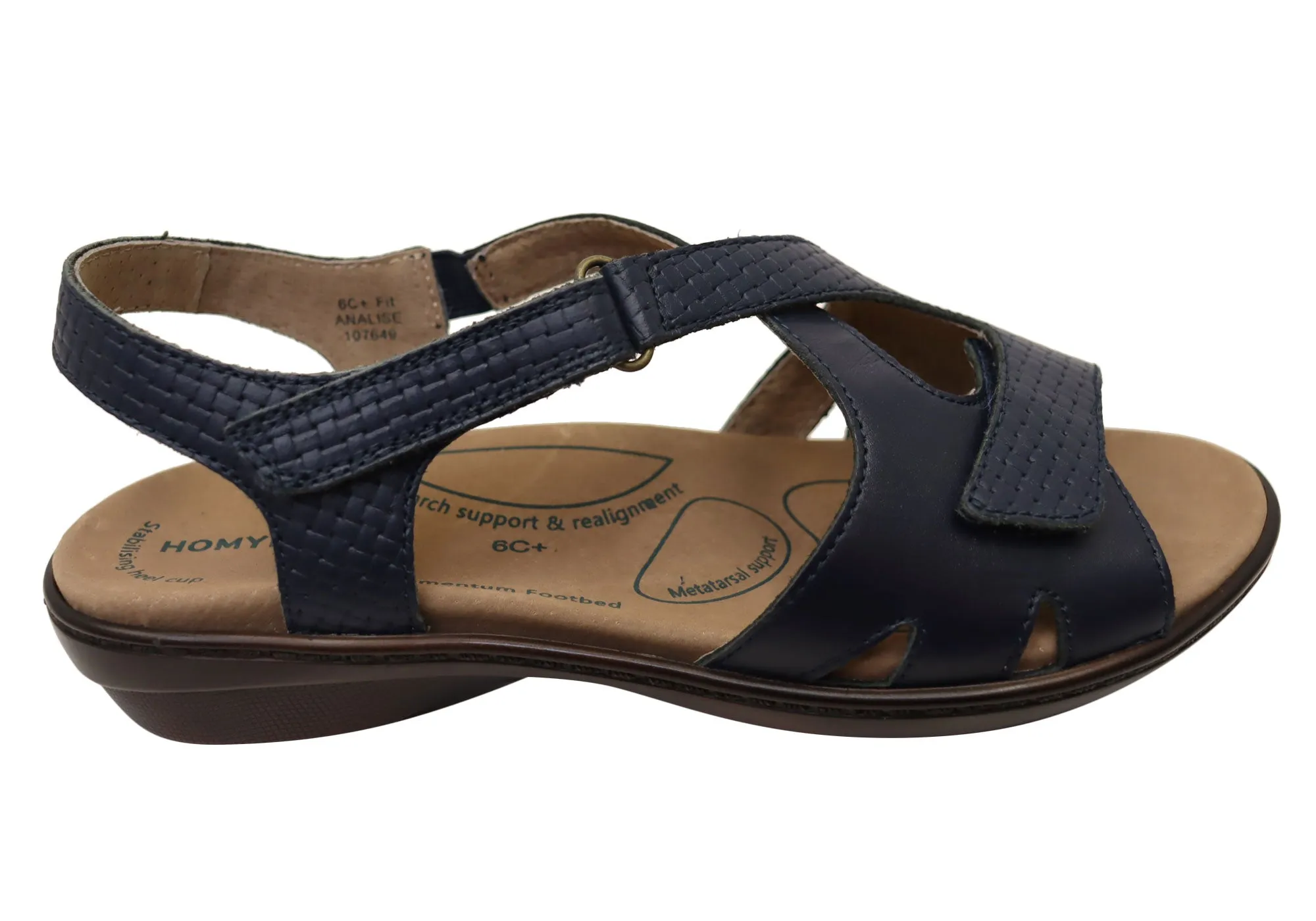 Homyped Analise Womens Supportive Comfort Orthotic Friendly Sandals Stretchable Straps Cloud Feel