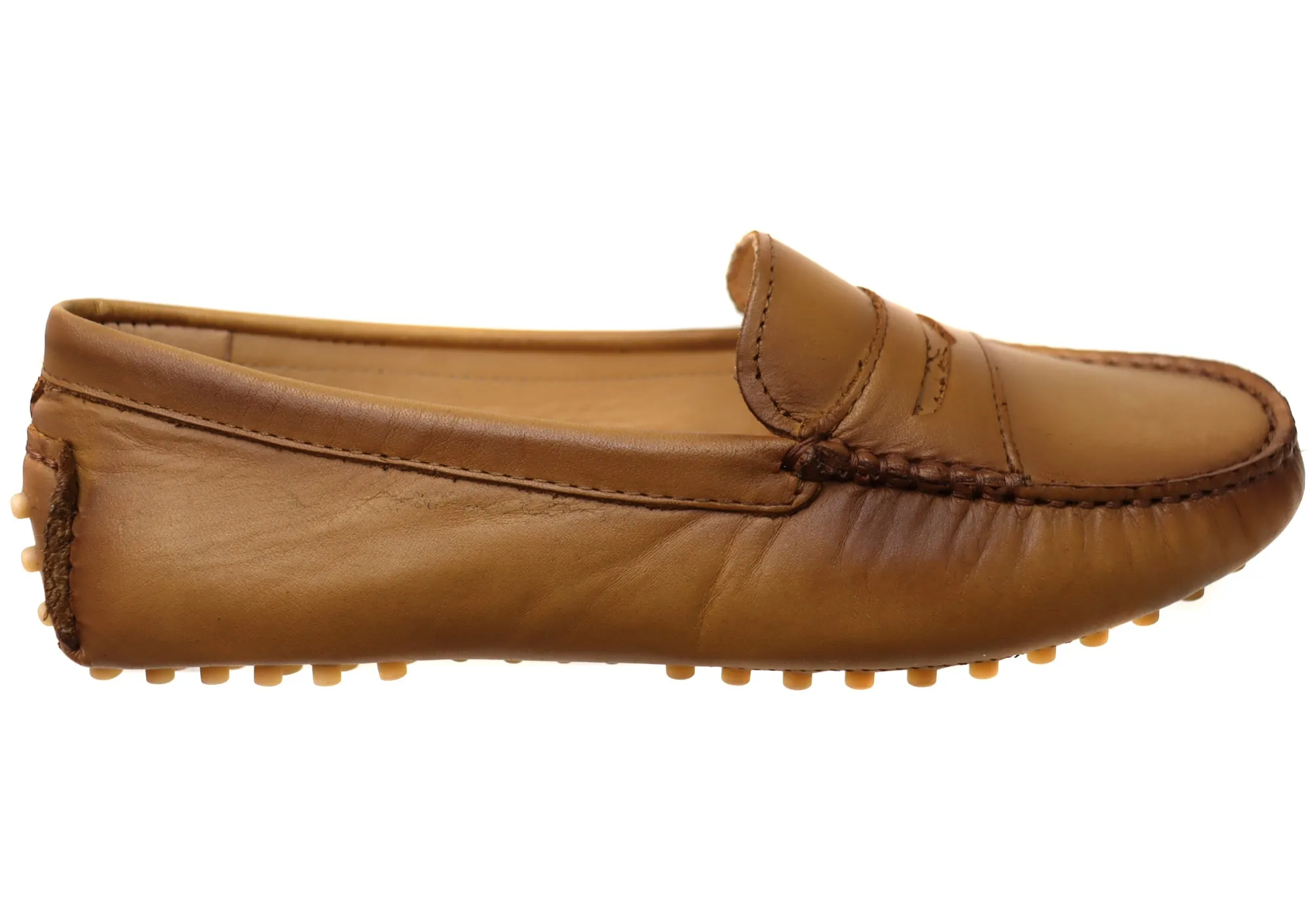 Savelli Stephanie Womens Comfort Leather Loafer Shoes Made In Brazil Plus Size Class Day