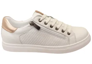 Cabello Comfort Ursa Womens Leather European Cushioned Casual Shoes Velcro Strap RubberSole