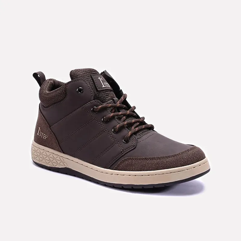 Thermo Regulating Lining Comfort Cushion Rogue Sole Brown Sneaker Shoes 0120522