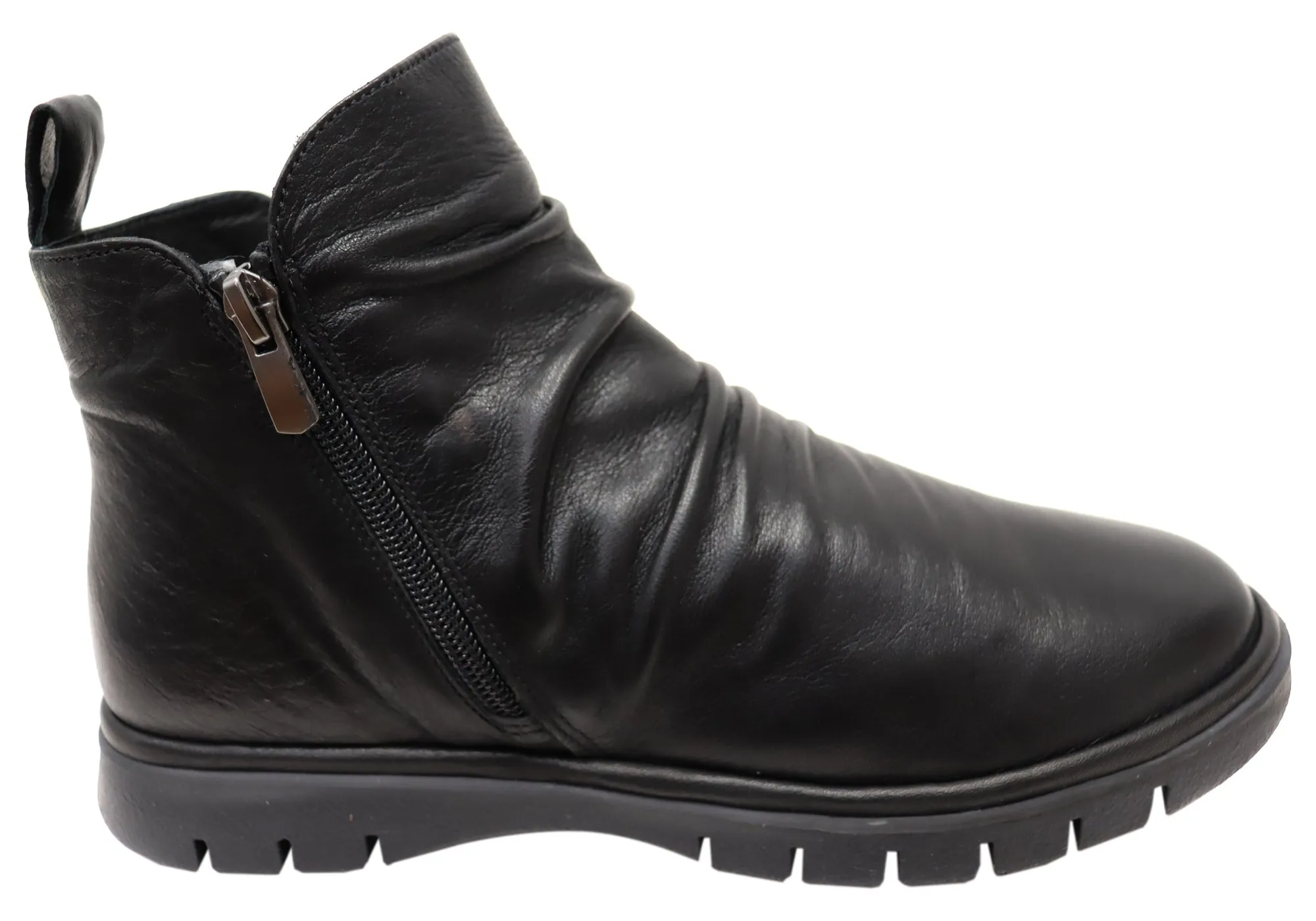 Insulated Morning Walk Comfortable Stretch Orizonte Nessie Womens European Comfort Leather Ankle Boots