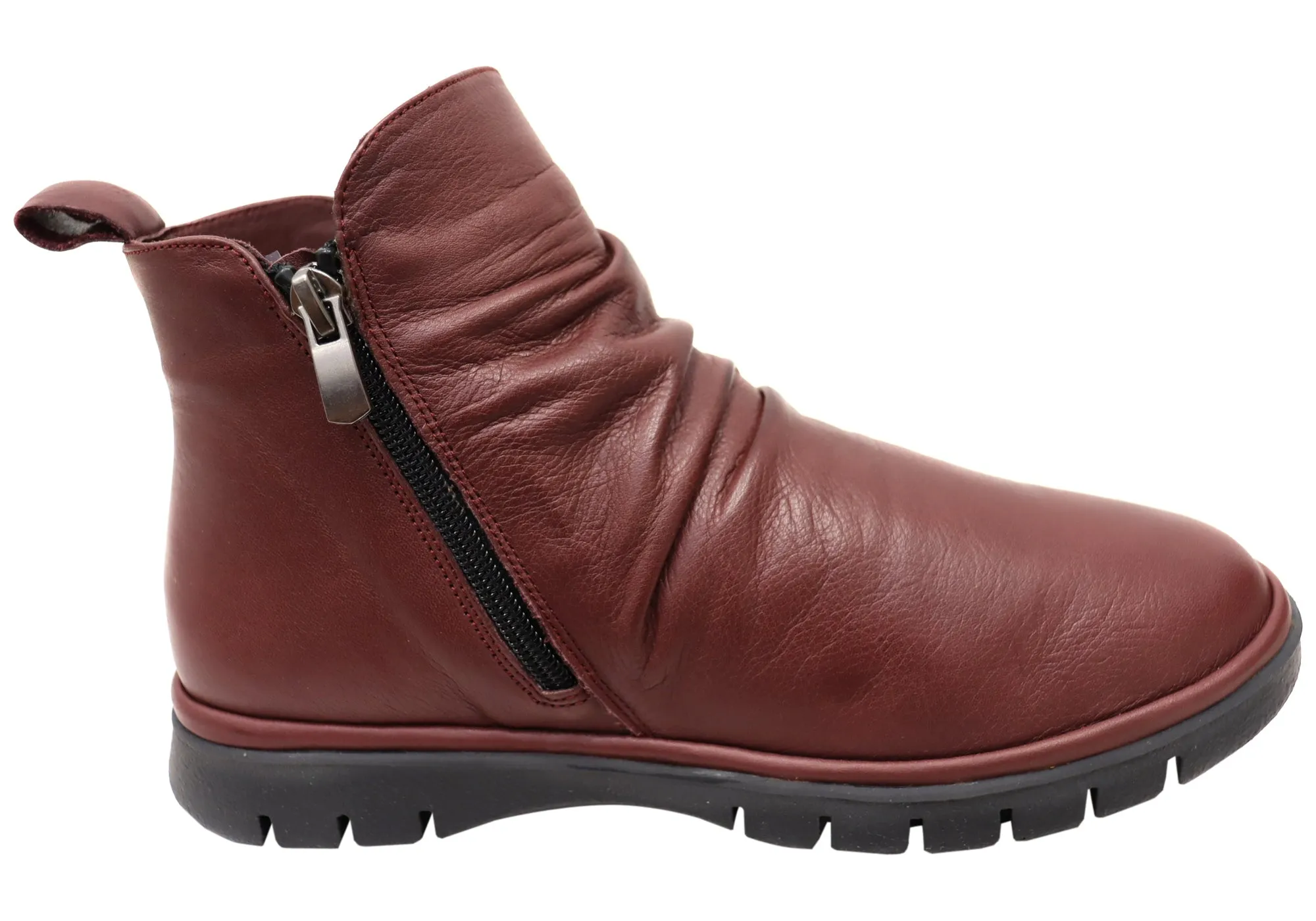 Protective Build High Arch Orizonte Nessie Womens European Comfort Leather Ankle Boots