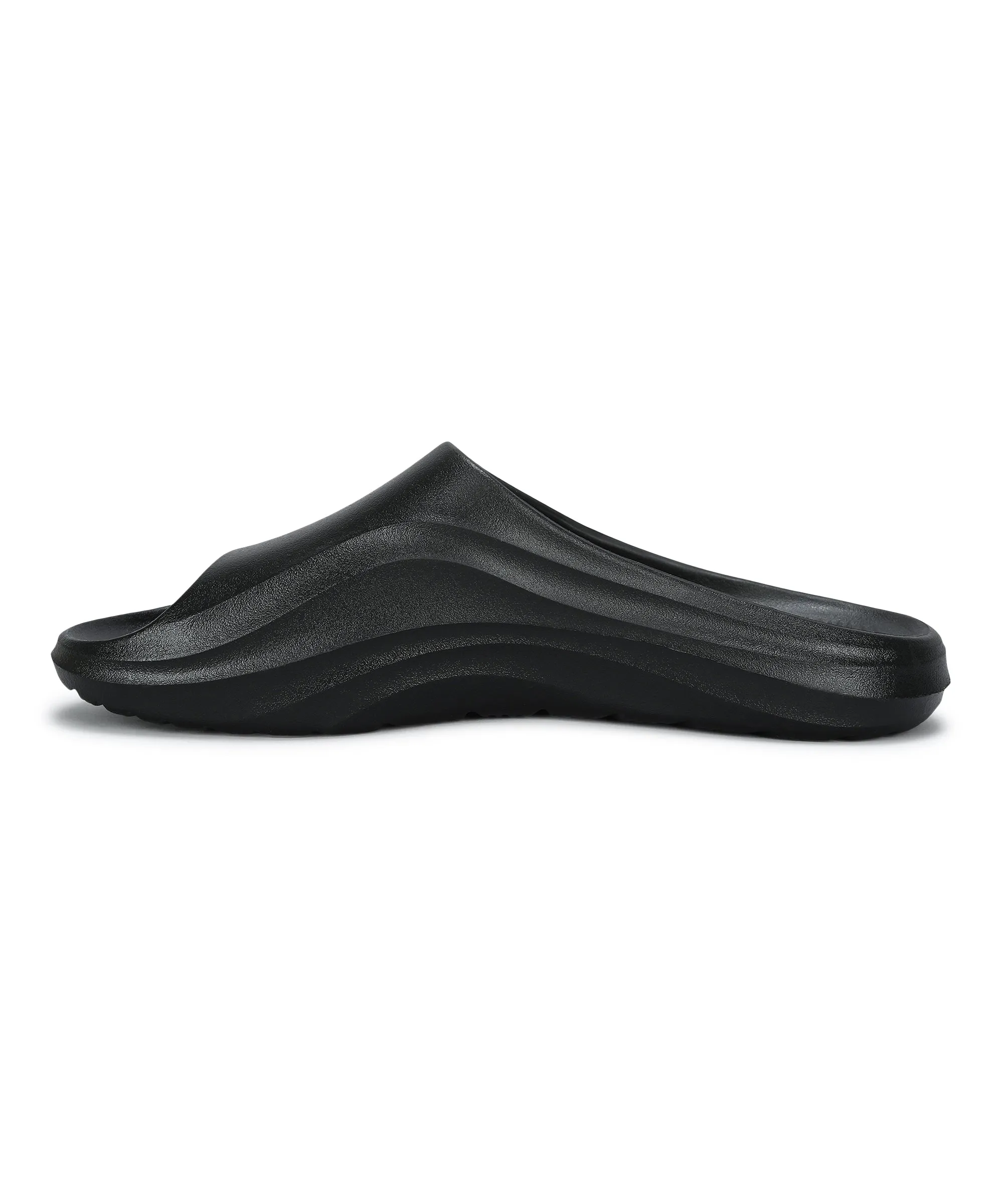Effortless Slip-Ons Slip Sandals Paragon Men's Waterproof Black Sliders with Comfortable Sole