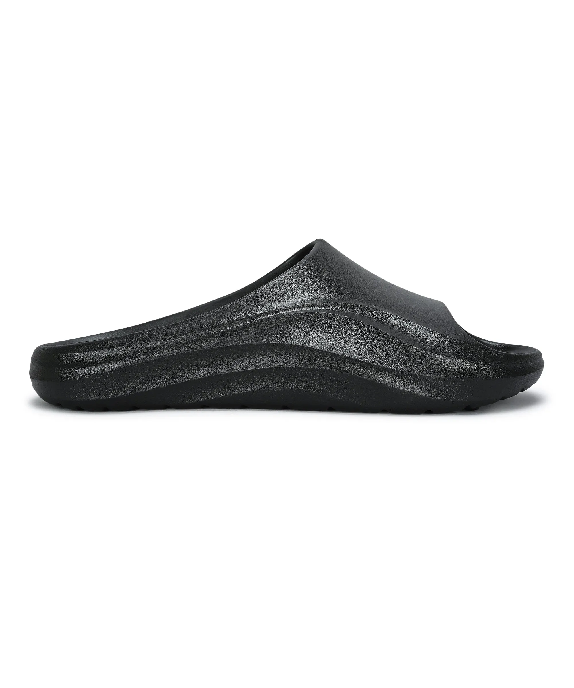Smart Features Paragon Men's Waterproof Black Sliders with Comfortable Sole