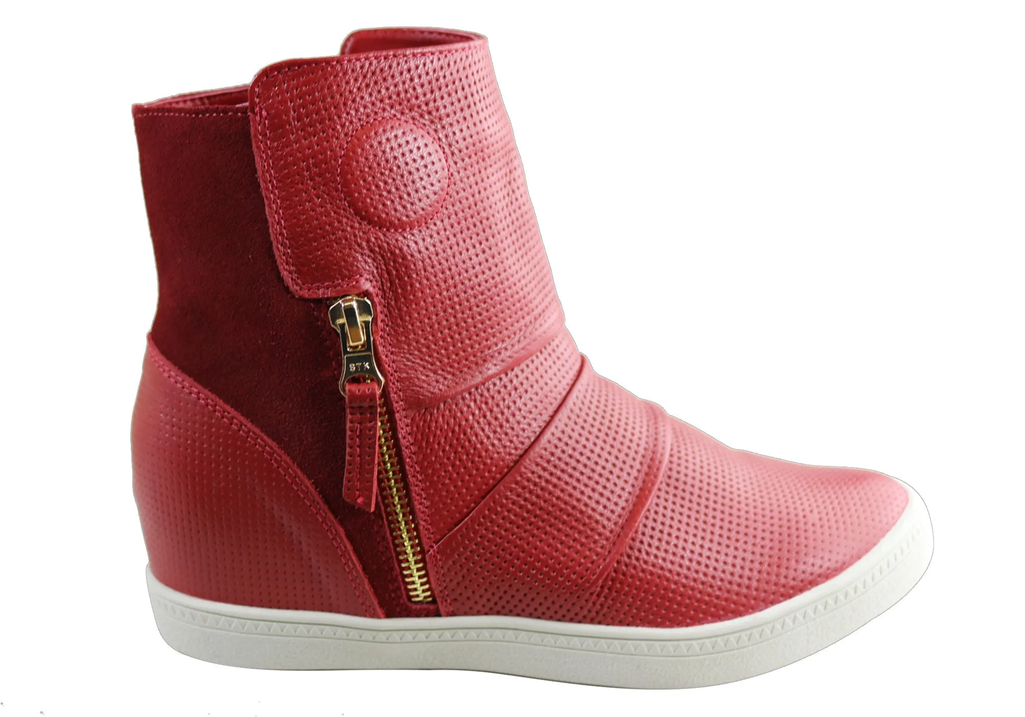 Functional Form Orcade Siena Womens Comfortable Leather Ankle Boots Made In Brazil
