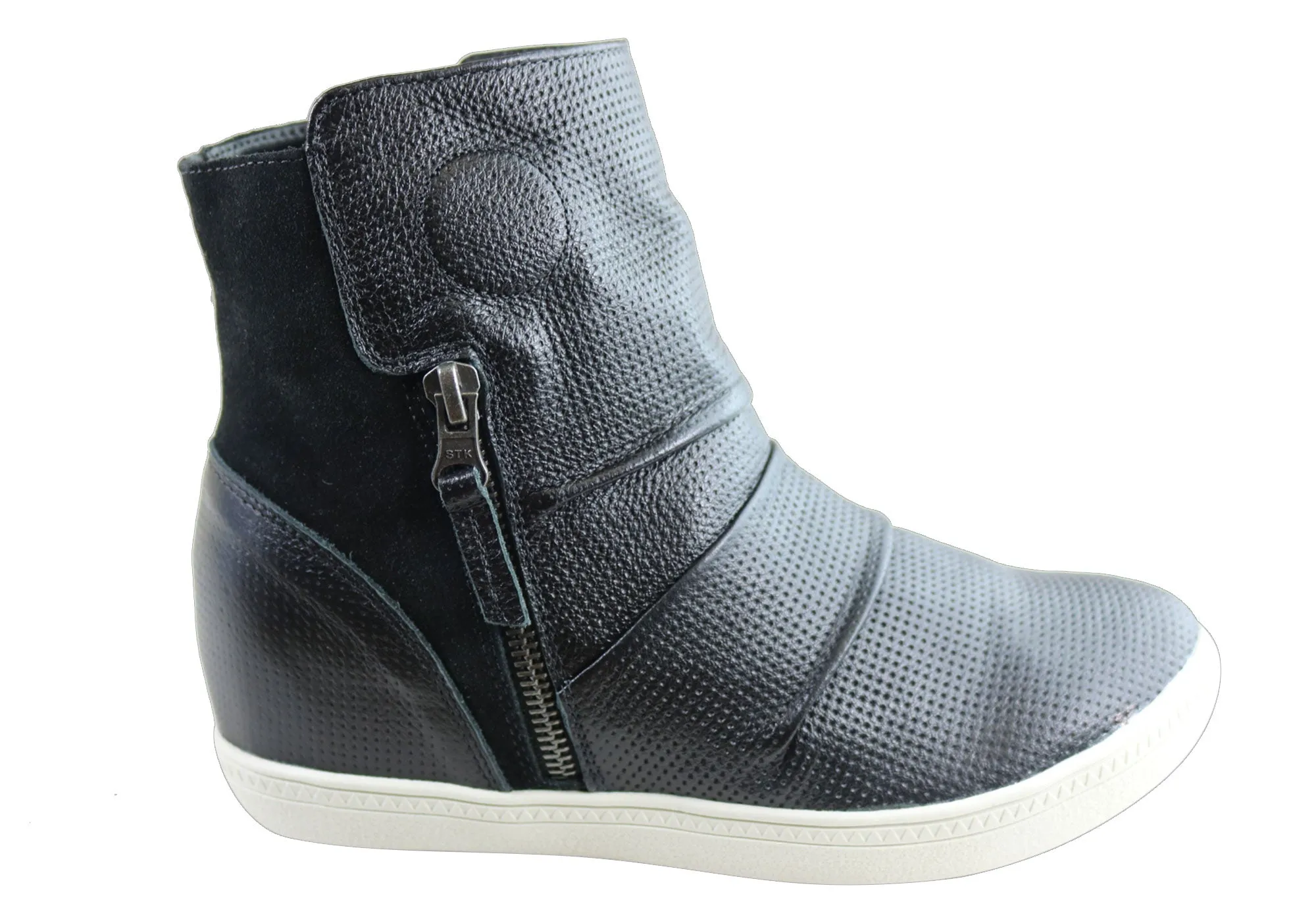 Feather Light Work Commute Orcade Siena Womens Comfortable Leather Ankle Boots Made In Brazil