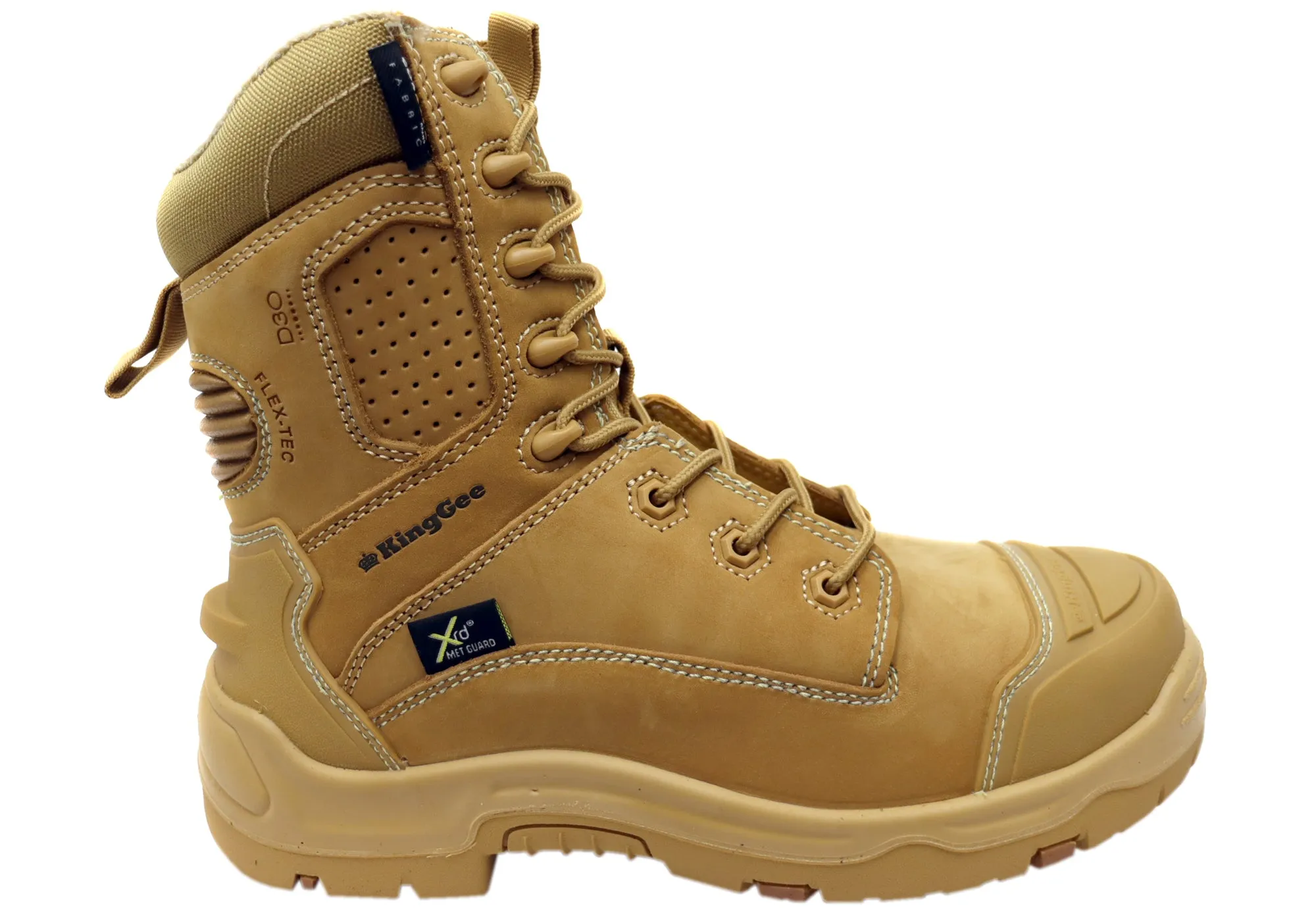 Luxury Edge KingGee Mens Onyx 8Z Metguard Puncture Resistant Work Boots Wheat