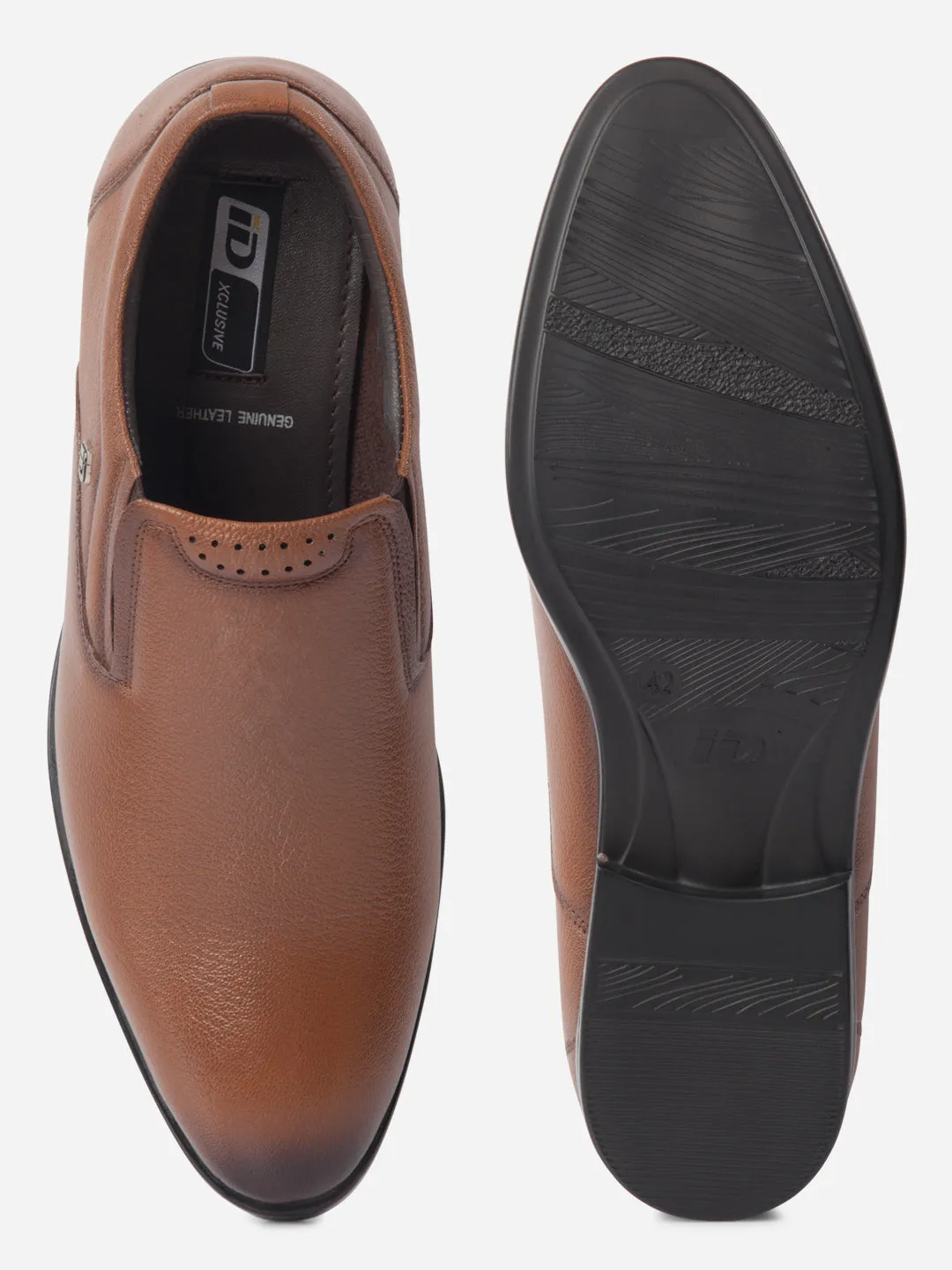 Men's Tan Regular Toe Slip On Formal (ID2243) Heritage Line