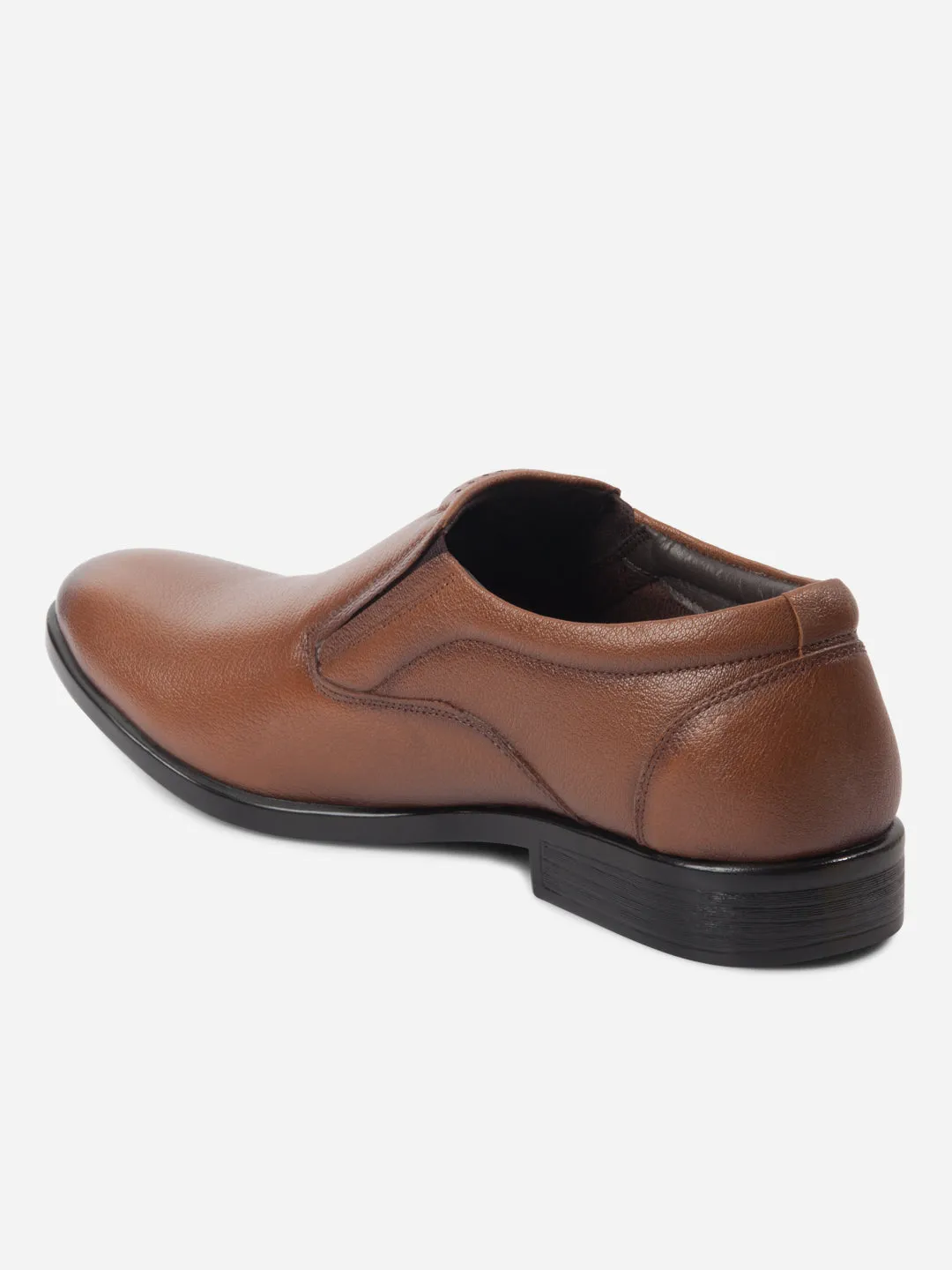 Men's Tan Regular Toe Slip On Formal (ID2243) Suede Soft True Wear