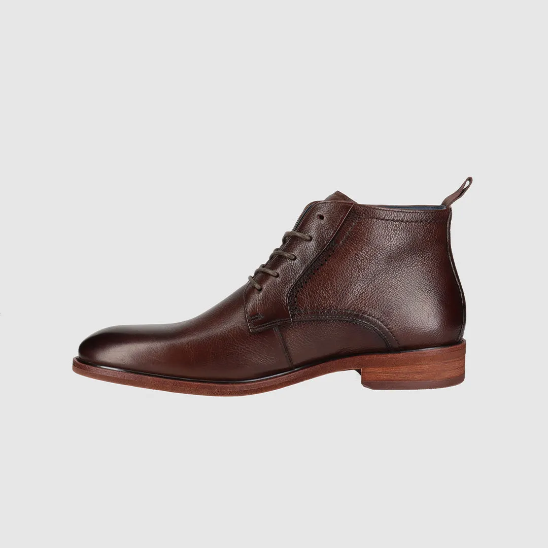 Basel Lace Up Boots Dark Brown Daily Ease Step Safe