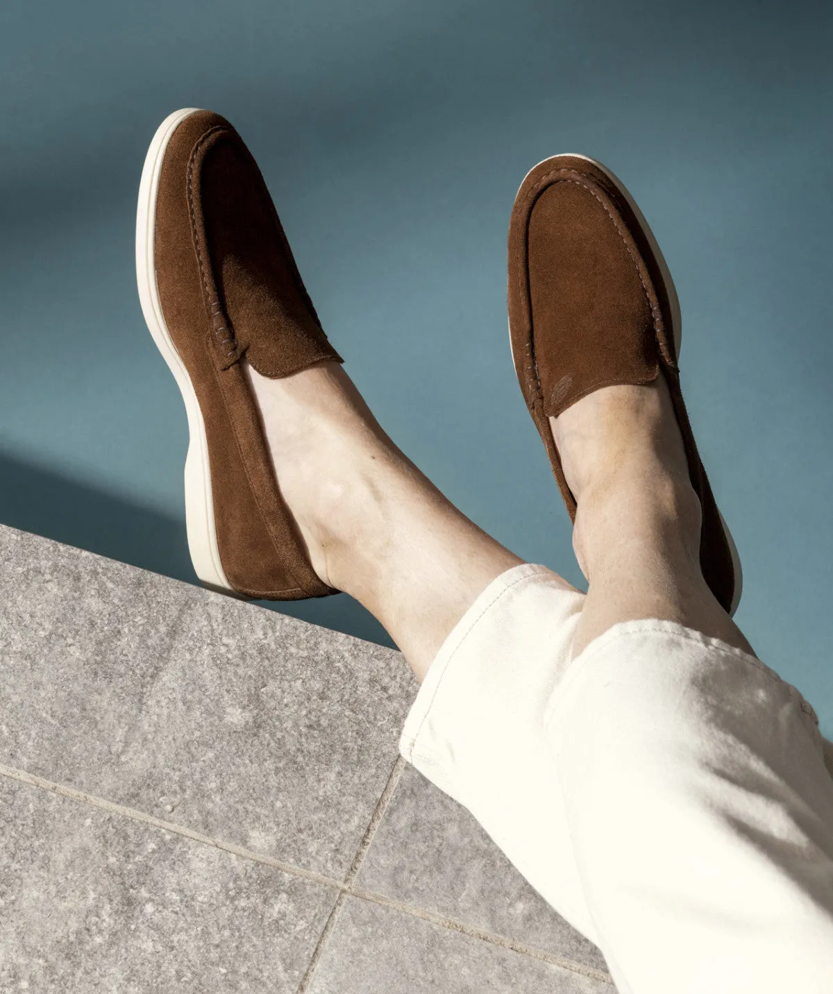 Mocassin MONACO Daim Marron Soft Leather Quick Shade