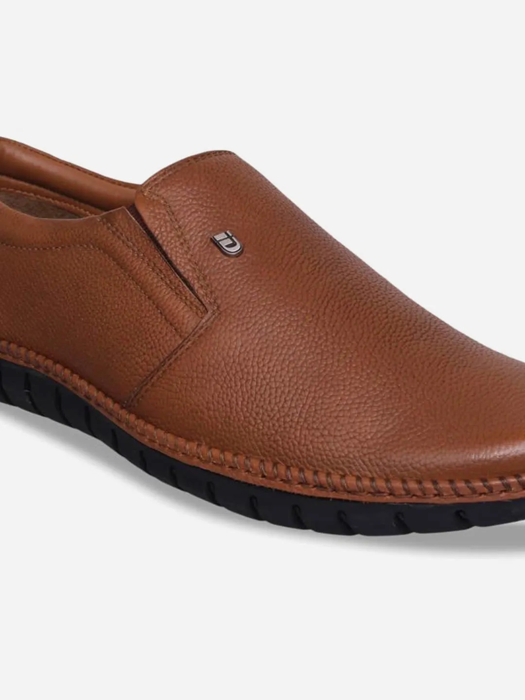 Main Move Special Fit Men's Tan Comfort Fit Semi Formal Slip On (ID2071)