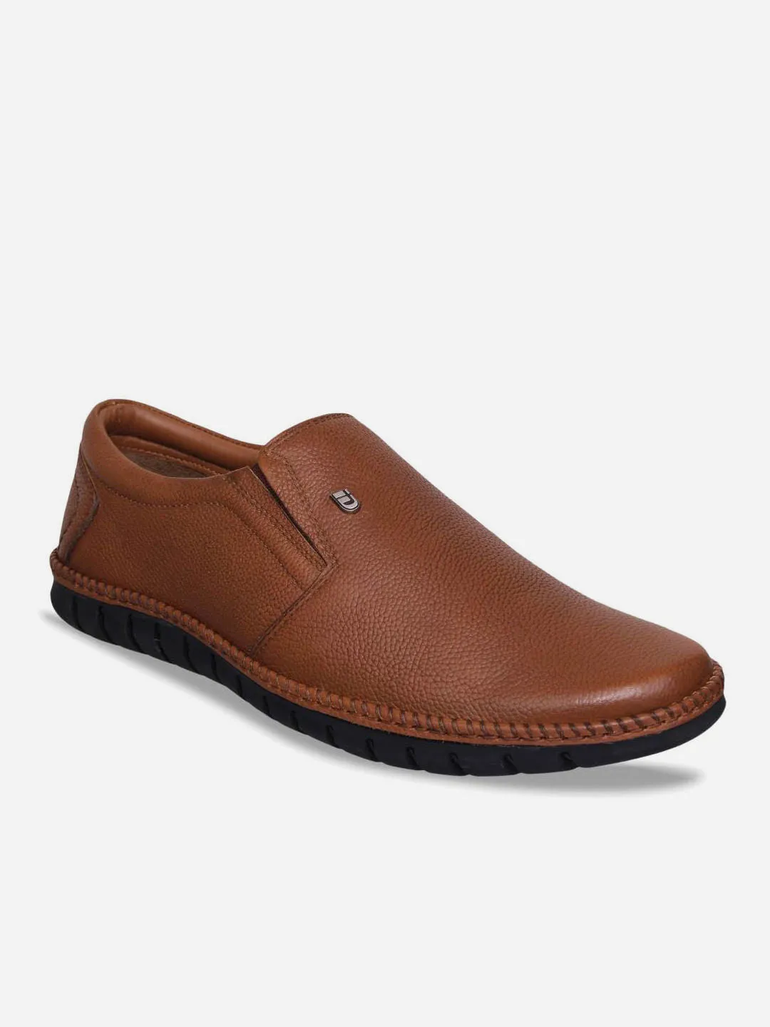 Stage Fit Men's Tan Comfort Fit Semi Formal Slip On (ID2071)