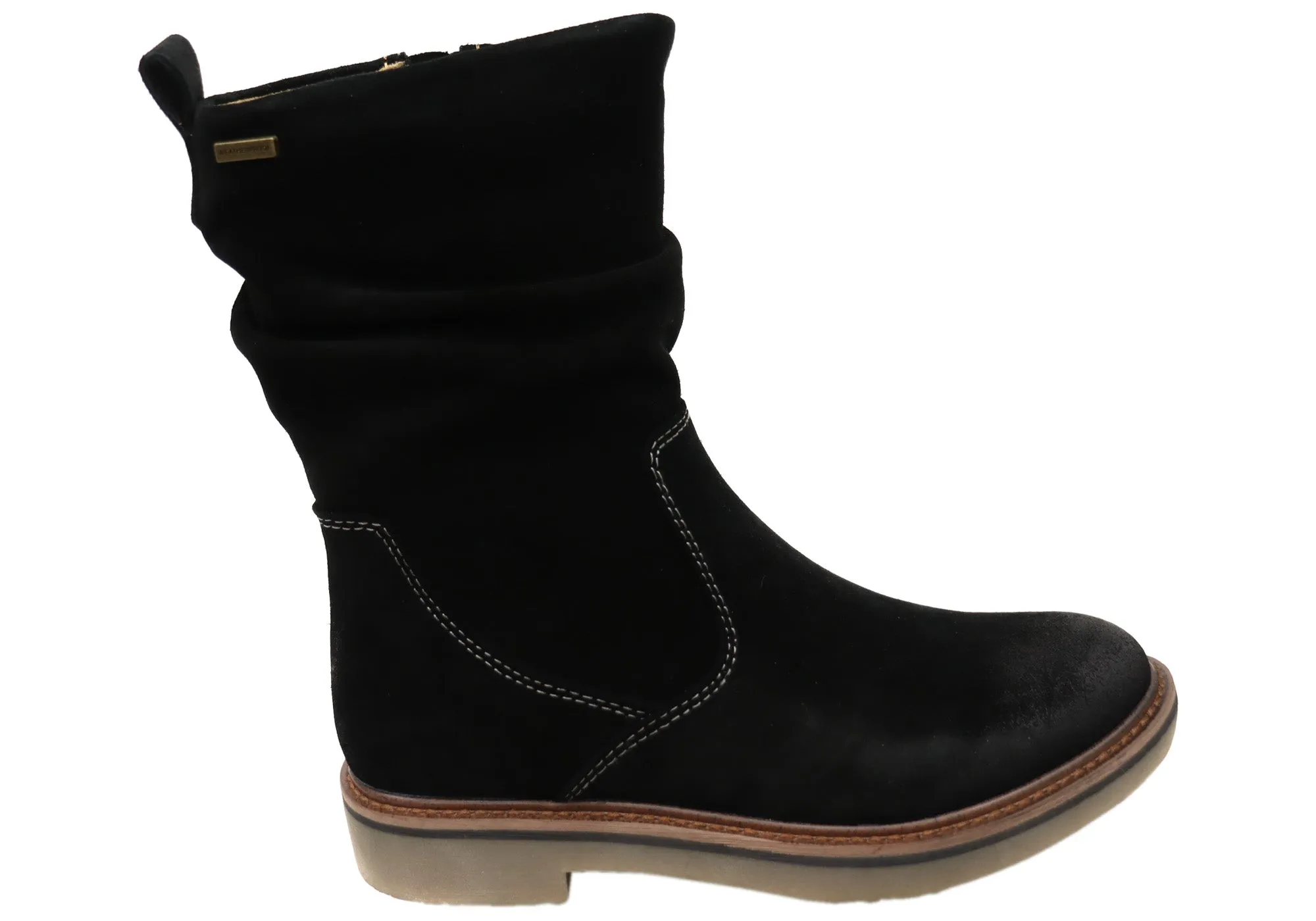 Reliable Fit All Function Comfortiva Renata Womens Comfortable Leather Suede Mid Calf Boots