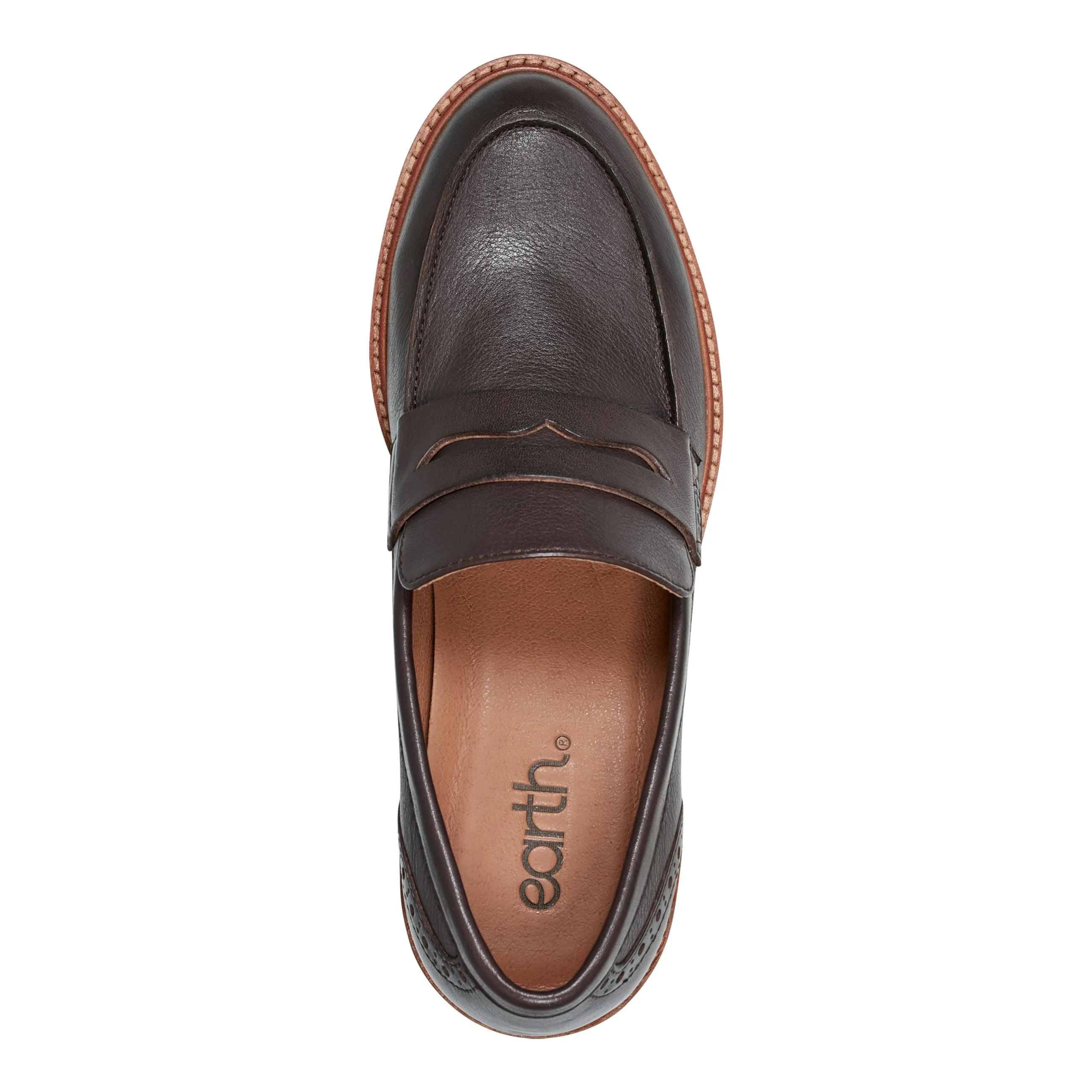 Elegant Mood Lindy Almond Toe Casual Slip-on Penny Loafers
