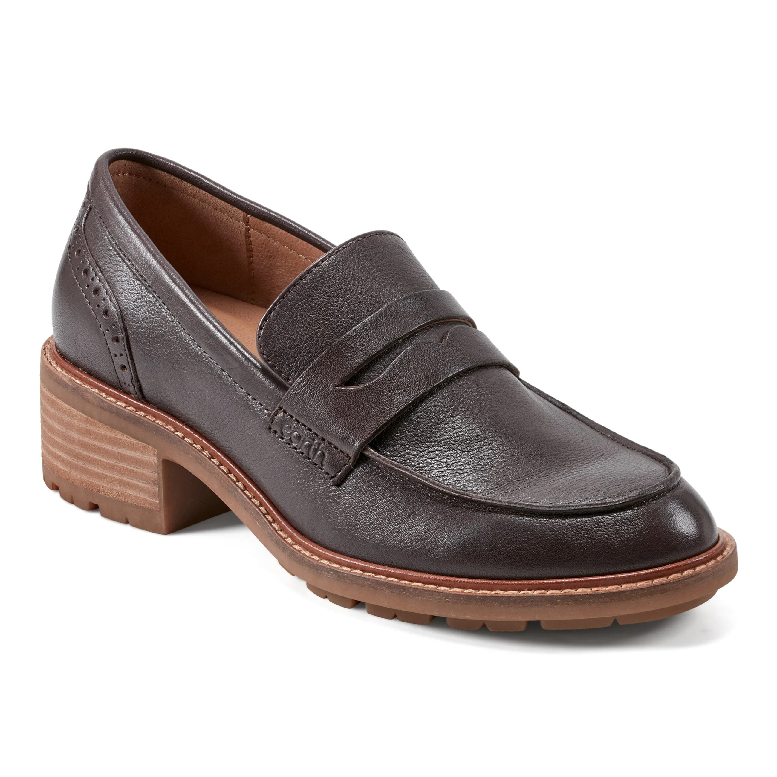 Dust Guard Jungle Path Lindy Almond Toe Casual Slip-on Penny Loafers