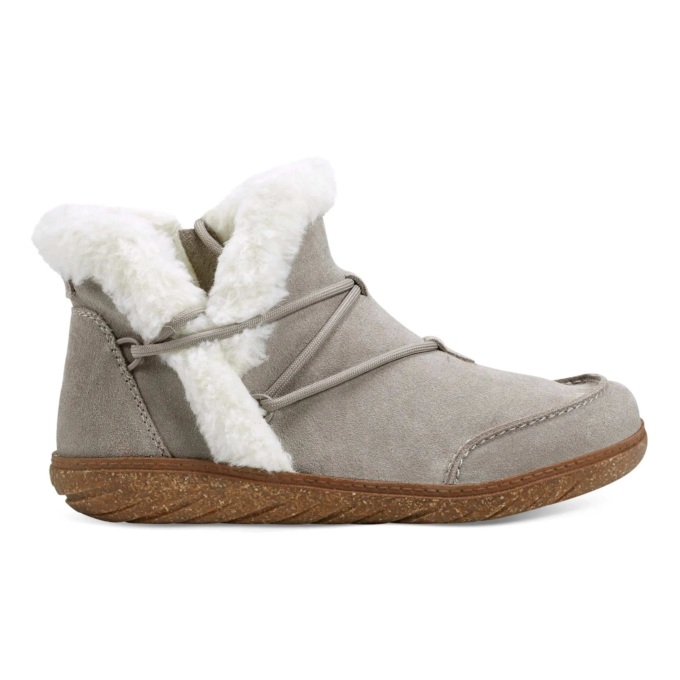 Comfort Wedge Fleet Cold Weather Lace-up Casual Booties
