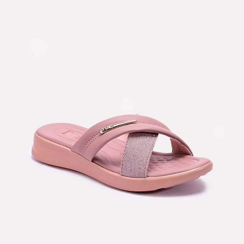 Breathable Pink Comfy Casual Slippers 0412953