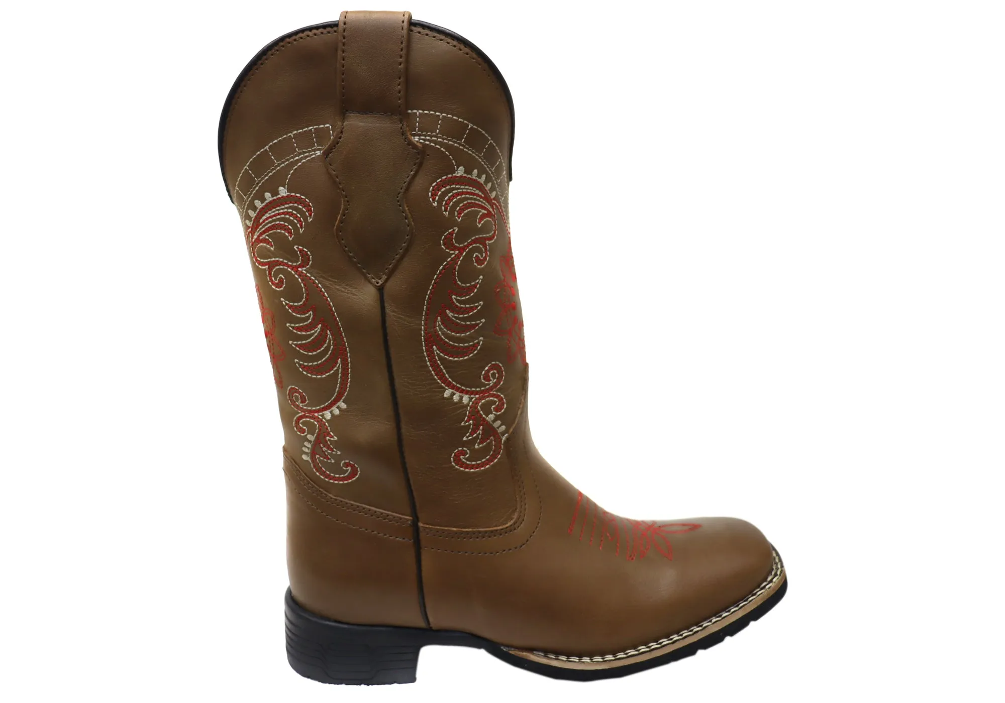 Secure Grip Feather Light Rough Terrain D Milton Agatha Womens Comfortable Leather Western Cowboy Boots