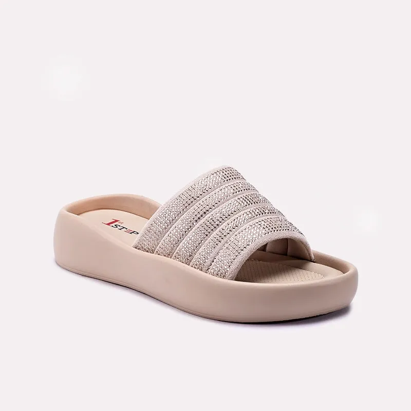 Flexible Sole Womens Fawn Platform Slippers 0413360