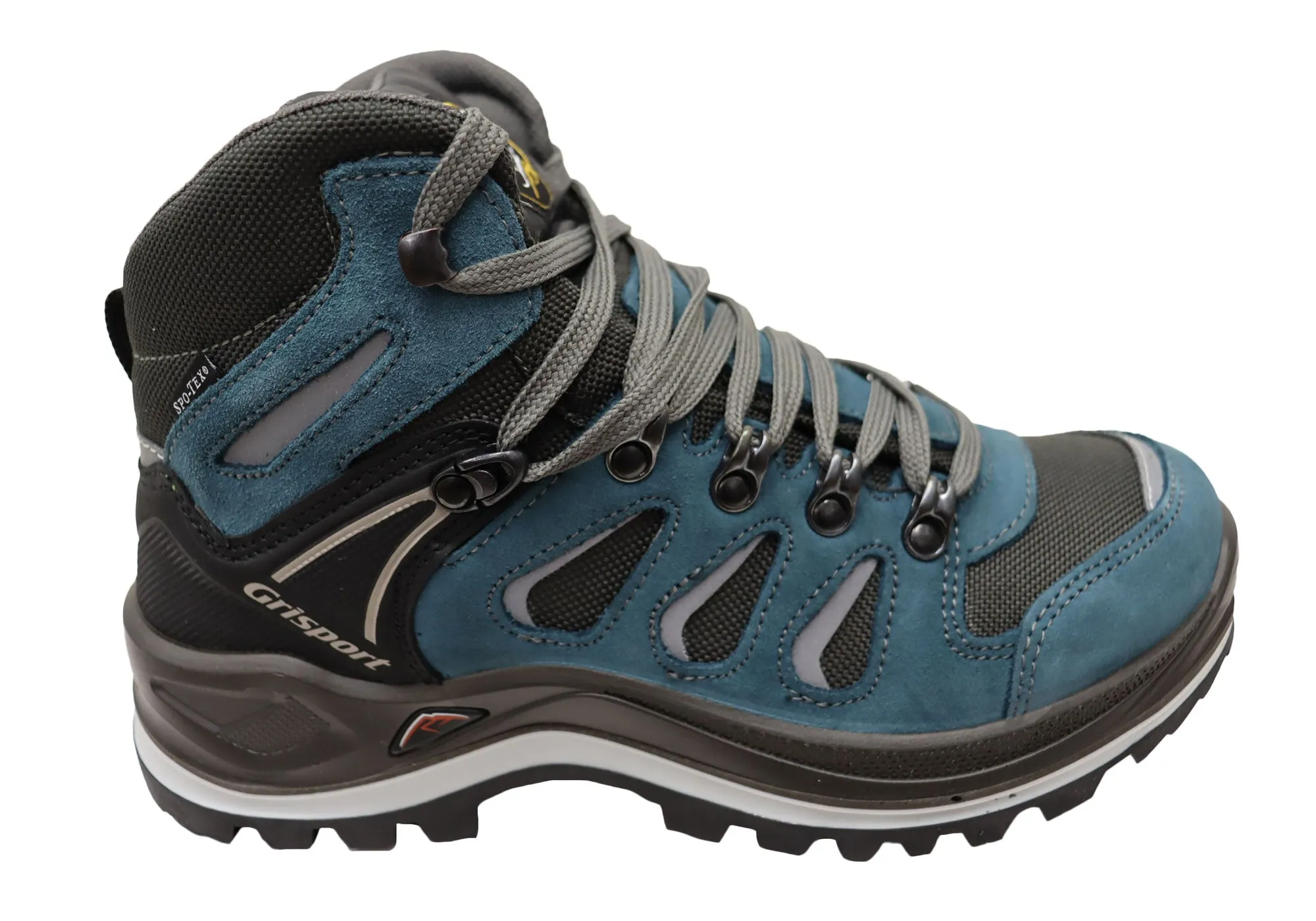 Grisport Womens Flinders Mid Hiking Waterproof Boots Made In Italy Grippy Outsole Rural Traveler Mud Ground