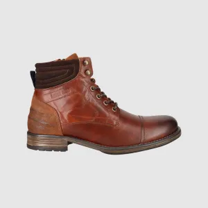 Everyday Comfort Benson Lace Up Boots Cognac
