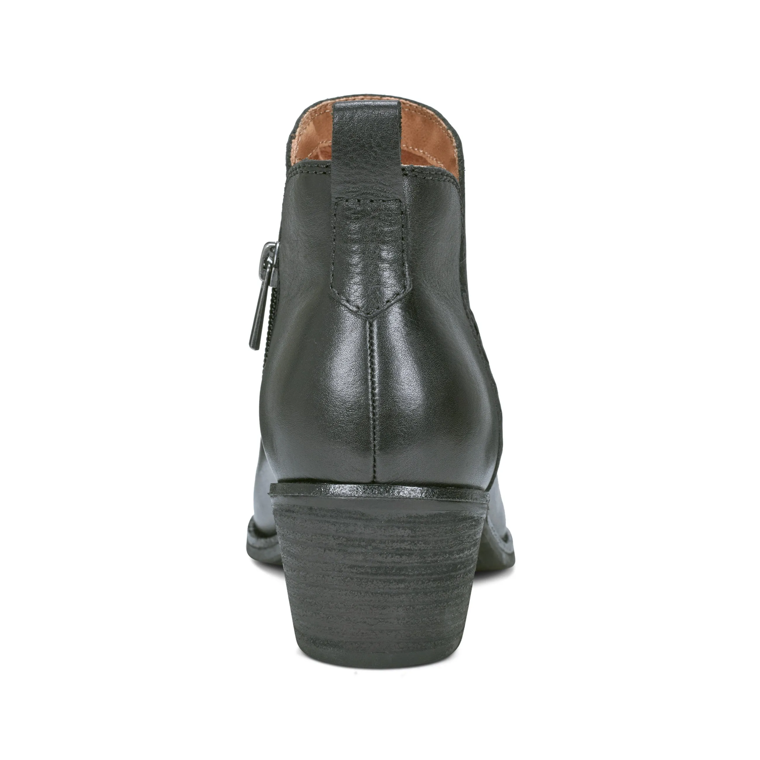 Outfit Key Marisole Block Heel Slip-on Casual Booties
