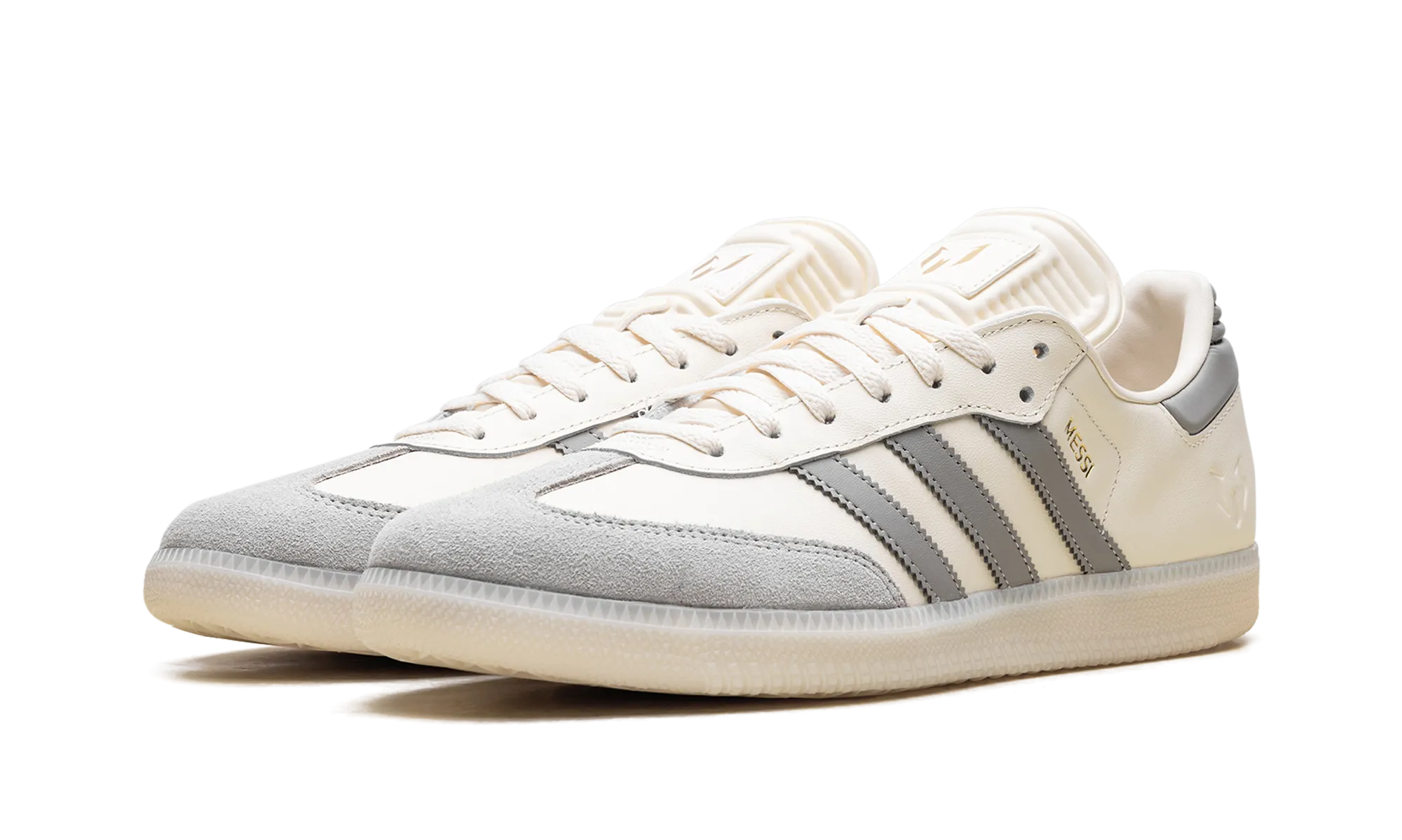 Samba "Lionel Messi - Cream White" Leather Lightweight Form Casual Wear