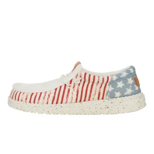 Dynamic Arch Harness Gel Infused Heel Pad Wally Funk Youth Americana Stars - American Flag