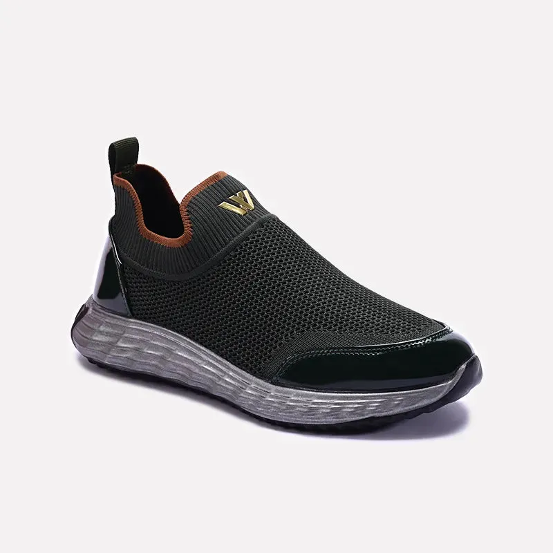 Daily Commuting Green Slip On Walking Sneakers 0120560
