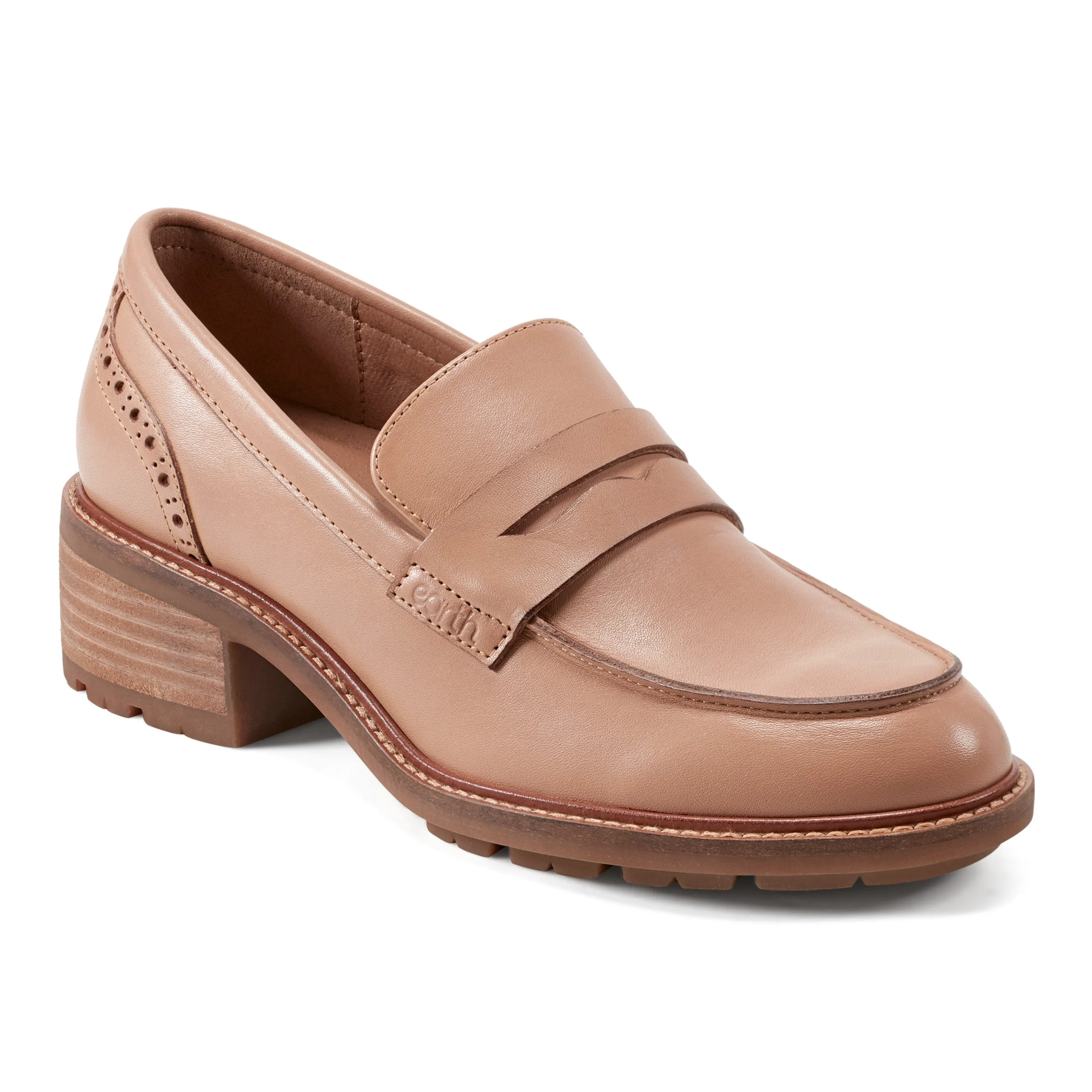 Boho Free Supportive Core Office Workers Lindy Almond Toe Casual Slip-on Penny Loafers