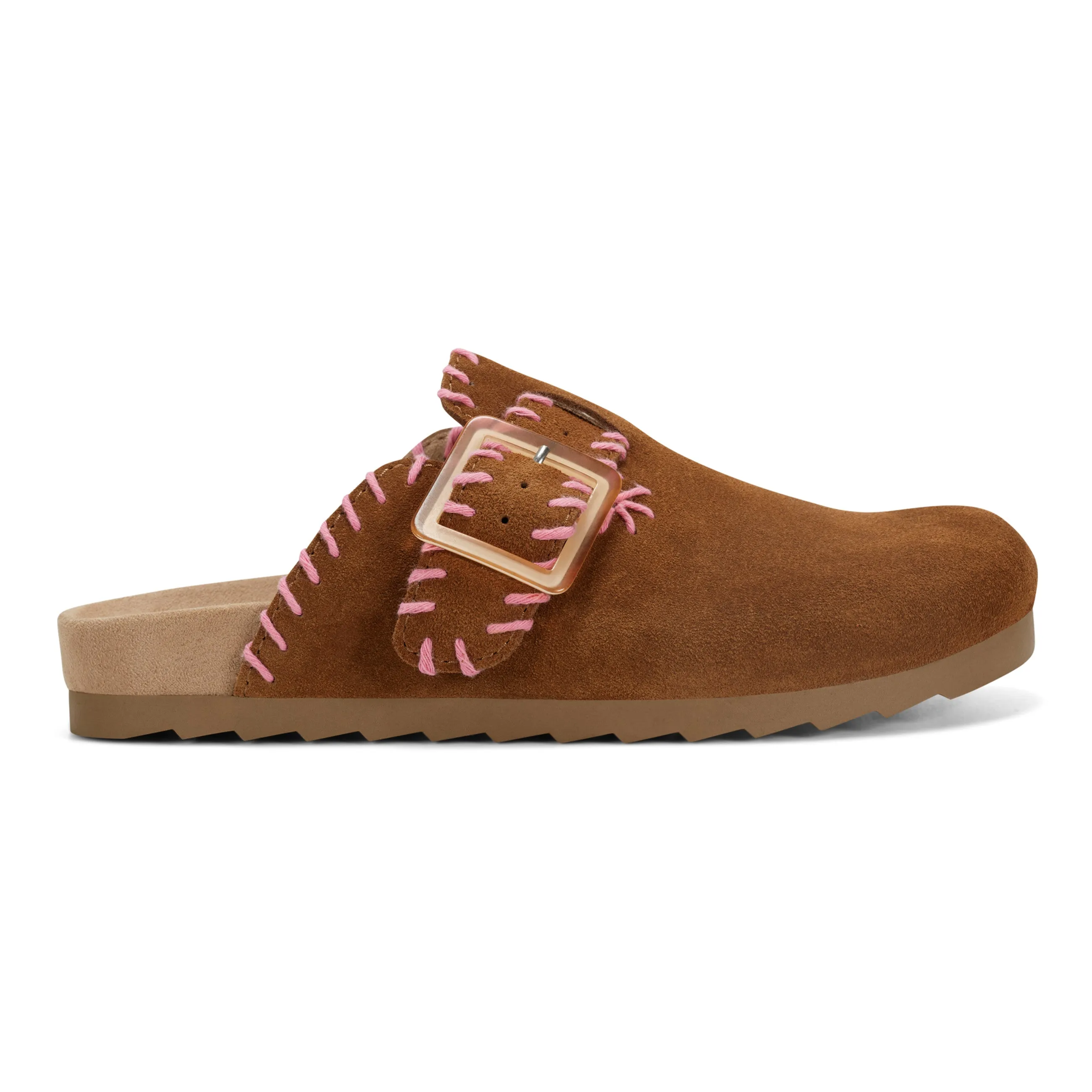 Slim Form Gena Round Toe Slip-on Flat Casual Clogs