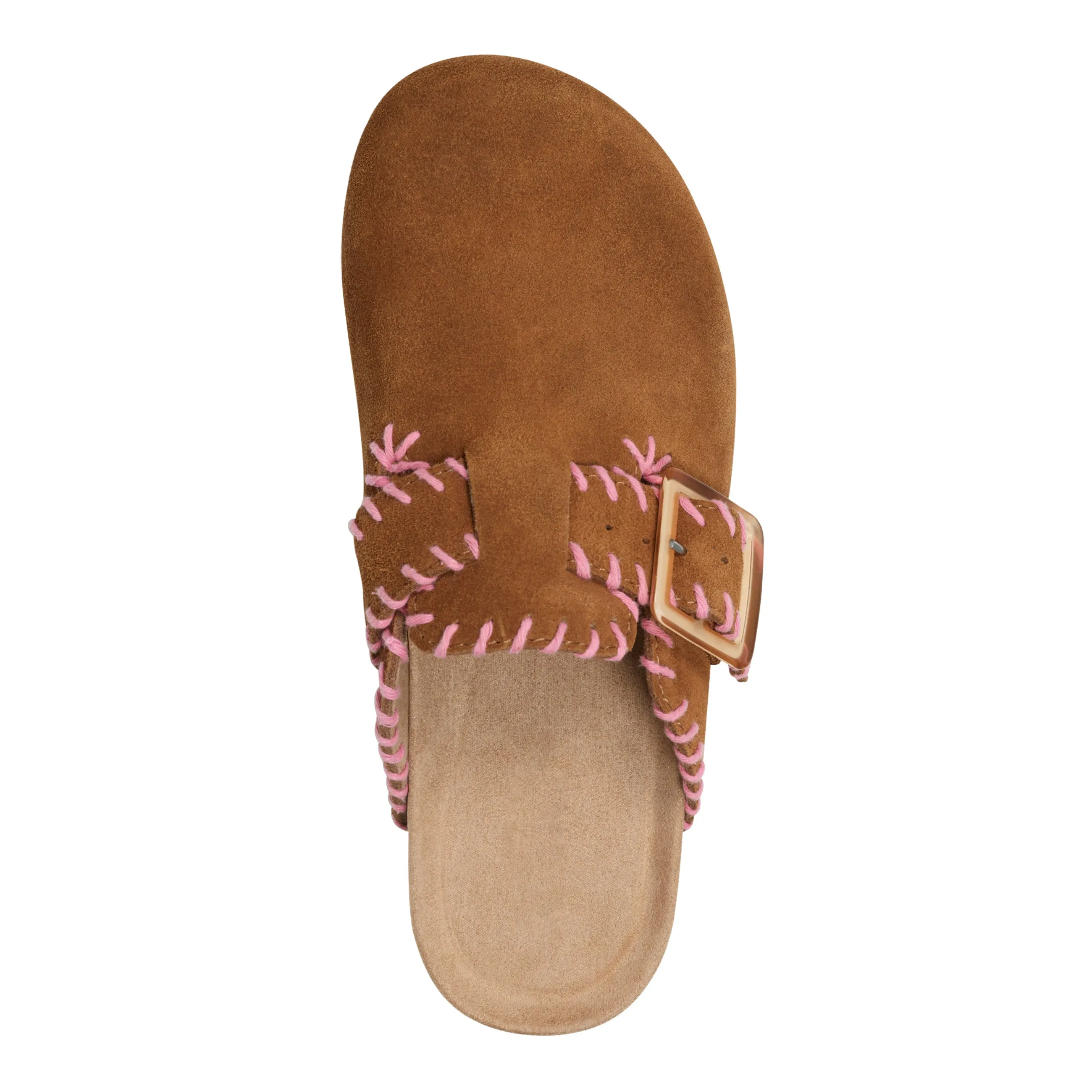 Gena Round Toe Slip-on Flat Casual Clogs Comfort footbed Energy Rise