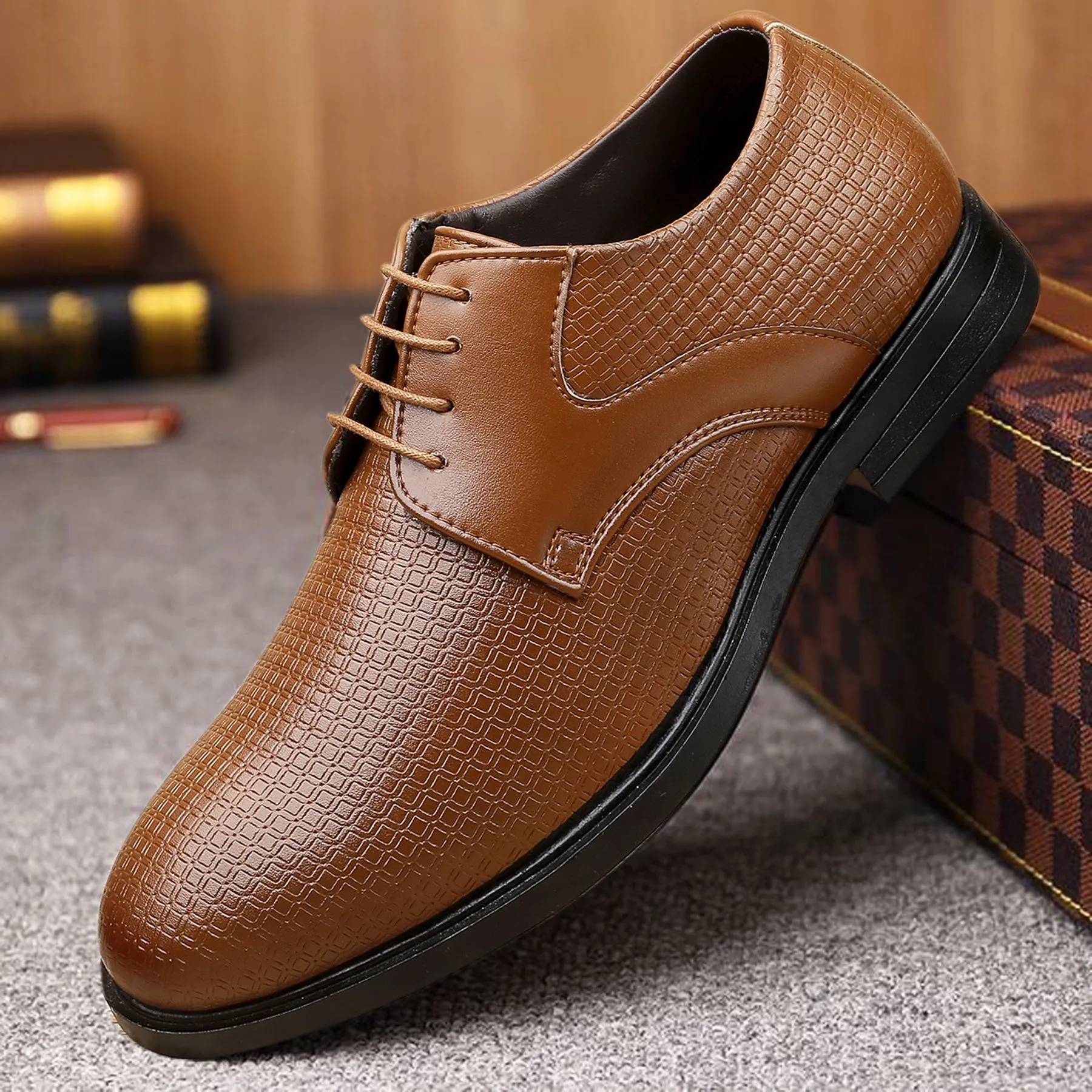 Anti Odor Bacca Bucci OSLO Formal Shoes with Superior Comfort | All Day Wear Office Or Party Lace-up Shoes