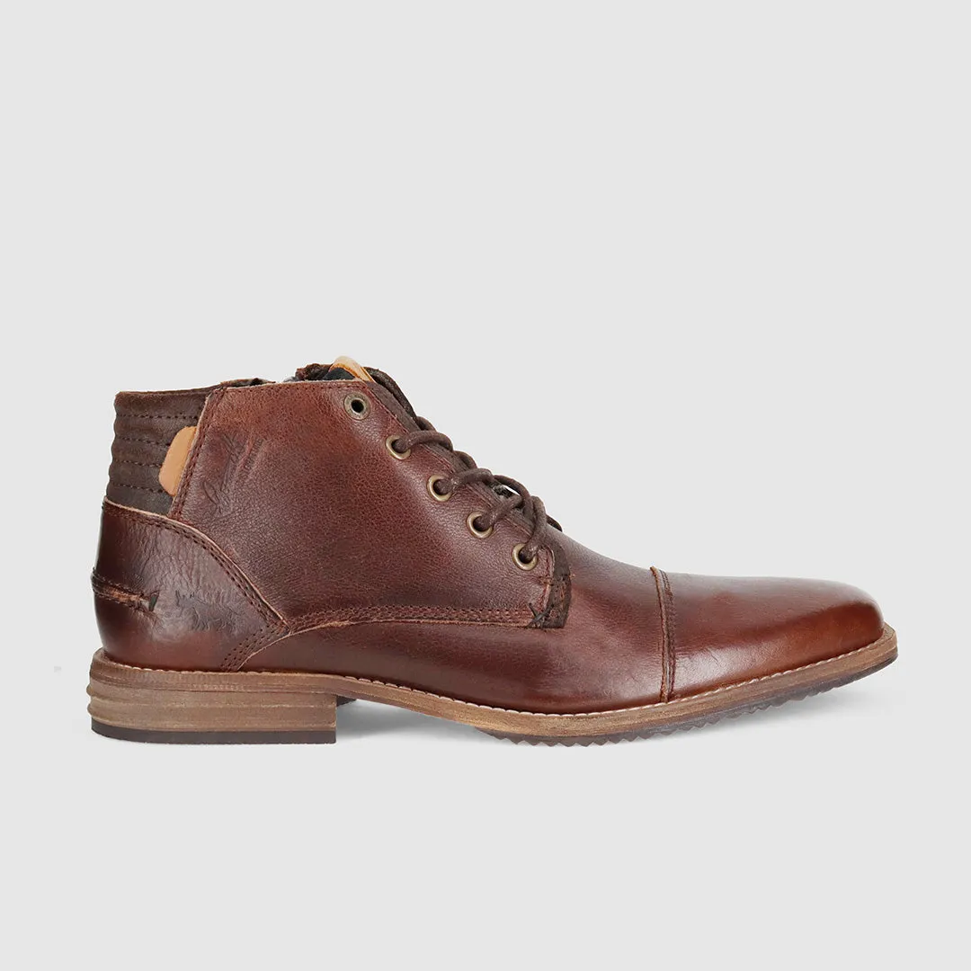 Calm Walk Chambers Lace Up Boots Dark Brown