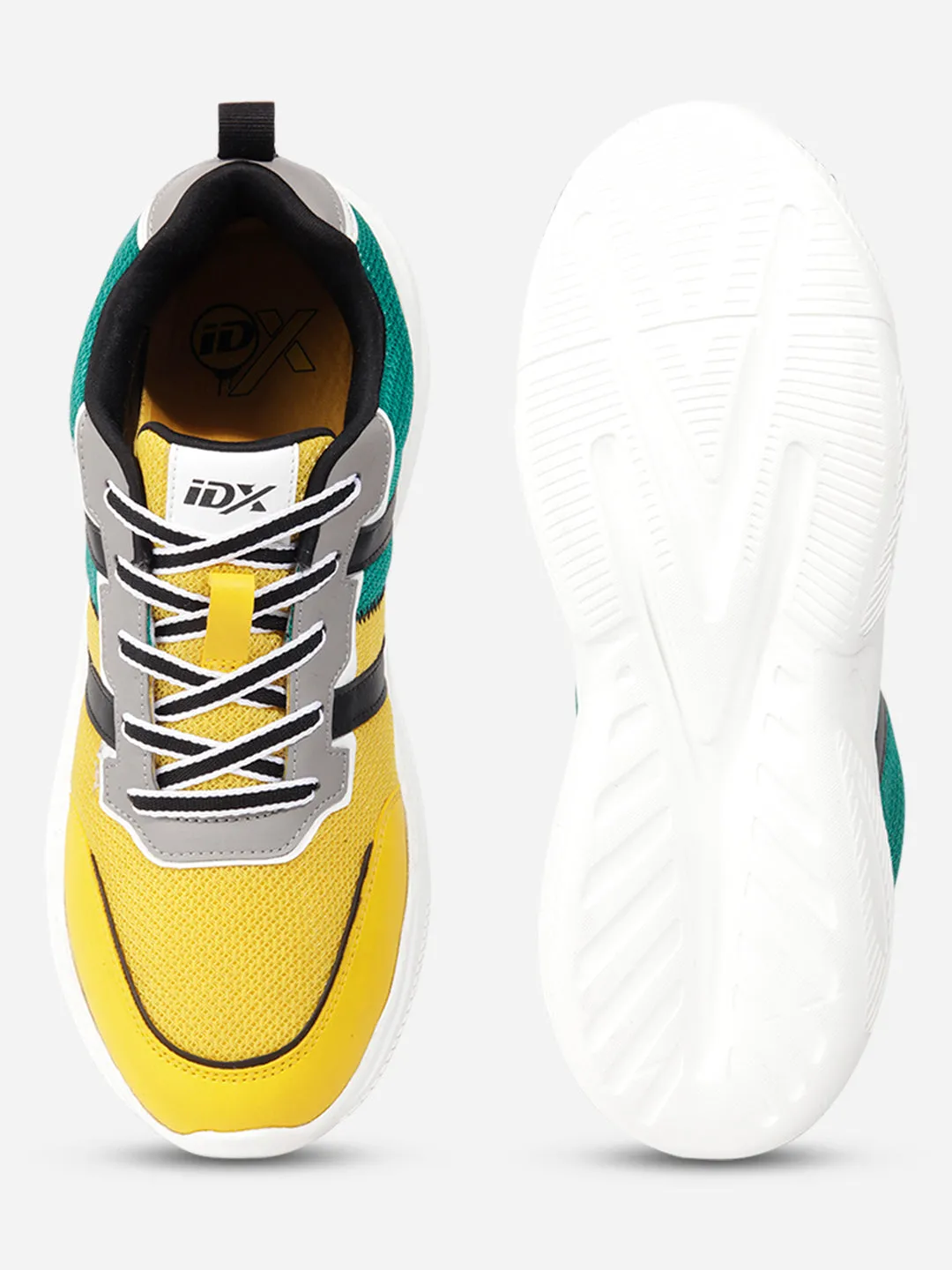 Men's Yellow Colourblocked Sneakers IX7135 Running Pace