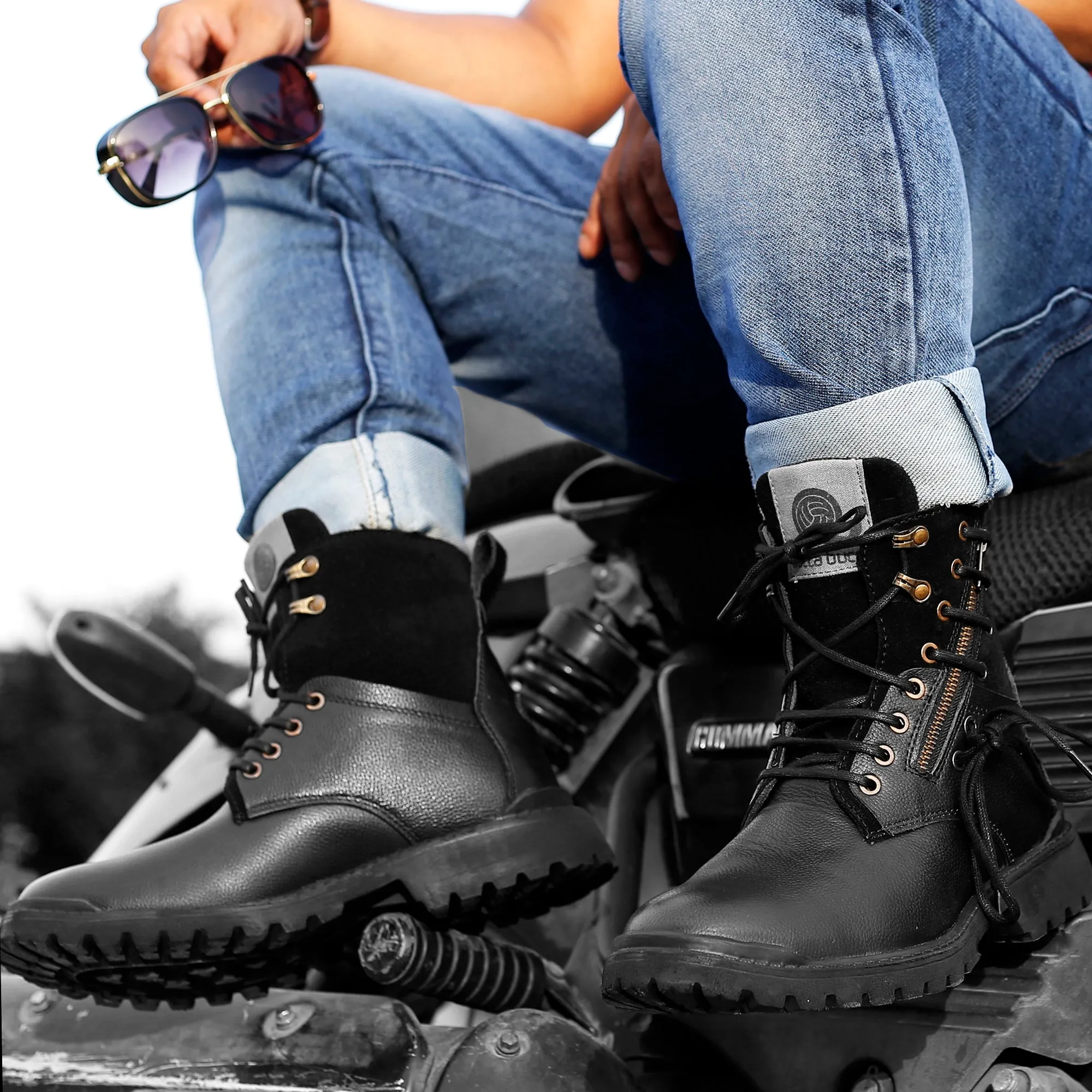 River Cross Bacca Bucci Combat Boots
