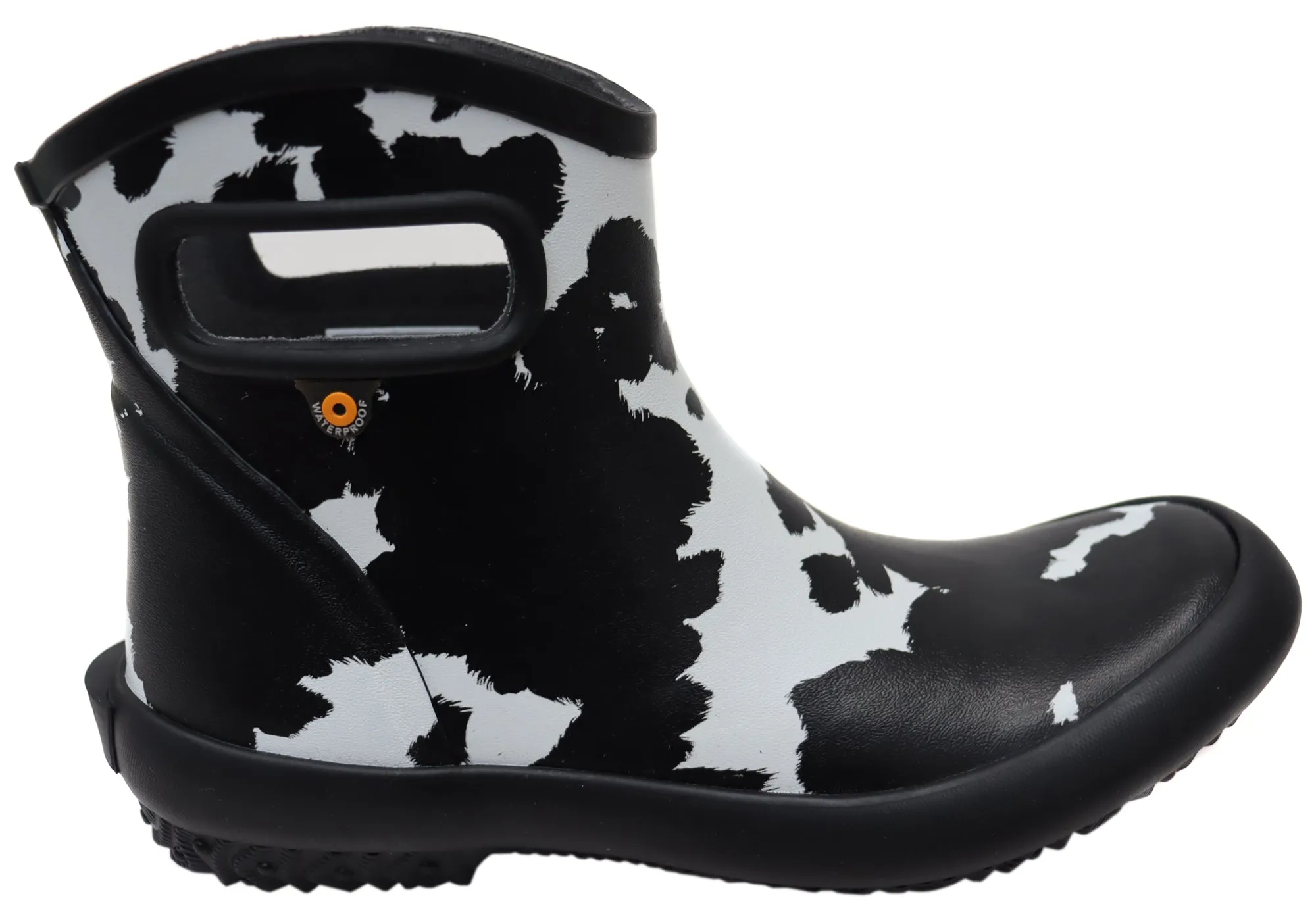 Bogs Womens Patch Ankle Boot Cow General Purpose Gumboots dry surface Grippy Outsole Adventure Seeker