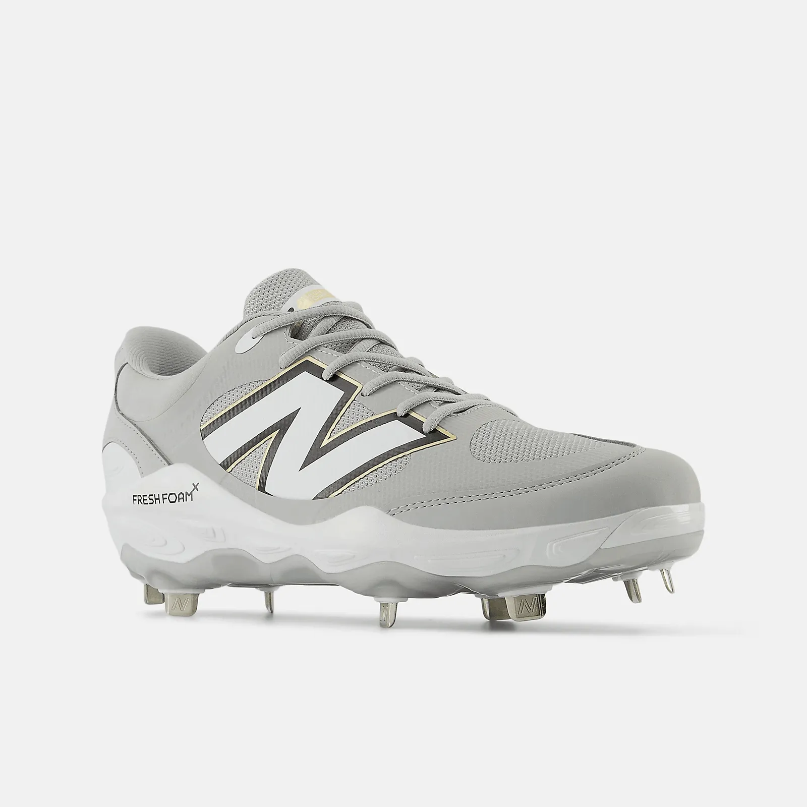 New Balance Men's Fresh Foam X 3000 v7 Metal Baseball Cleats - Raincloud - L3000TG7 Peace Step