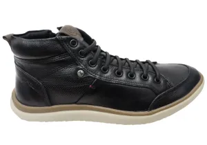 Ferricelli Dorado Mens Comfortable Leather Casual Boots Made In Brazil Ultra Comfort Inner Glow