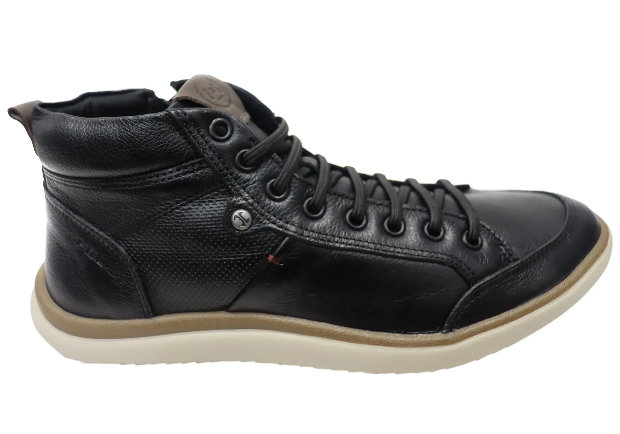 Ferricelli Dorado Mens Comfortable Leather Casual Boots Made In Brazil Ultra Comfort Inner Glow