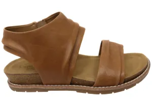Daily Wear Slip Guard Comfortiva Gale Womens Comfort Footbed Wide Fit Leather Sandals