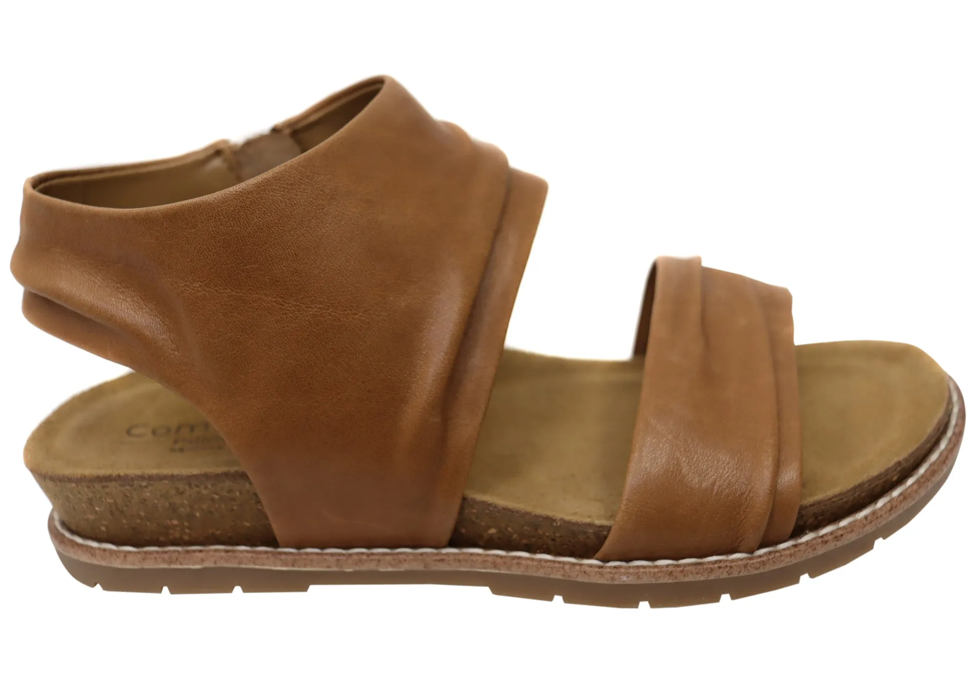 EVA sole Comfortiva Gale Womens Comfort Footbed Wide Fit Leather Sandals