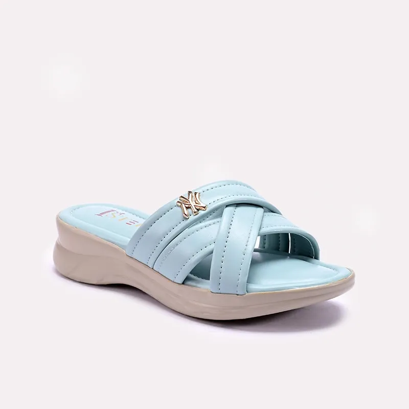 Bright Gold Weekend Casual Blue Comfy Casual Slippers 0413166