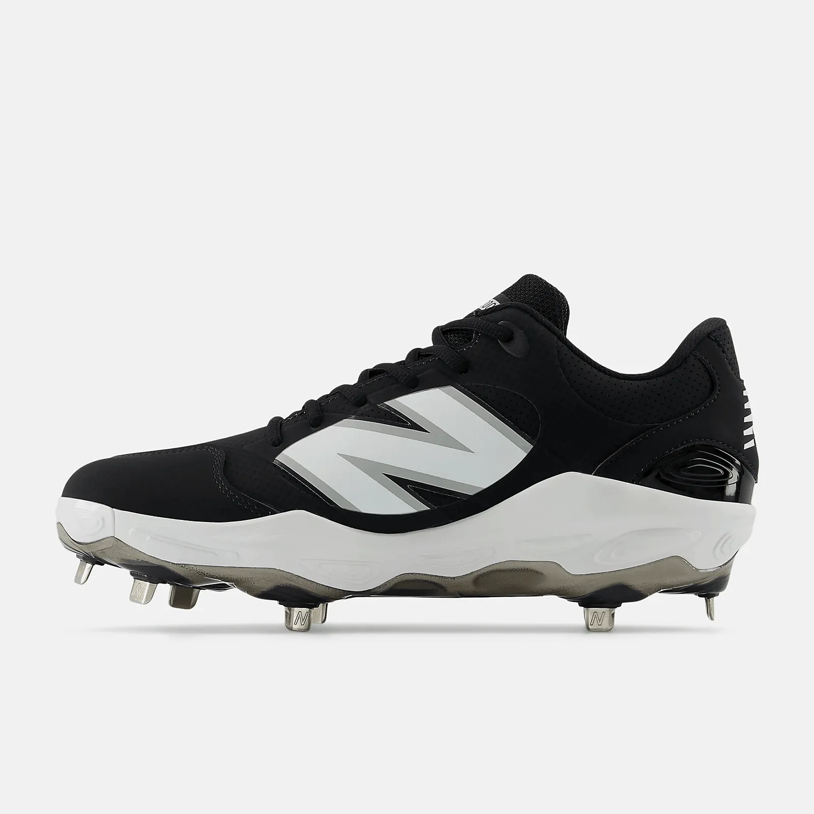 Slip Resistant All Weather New Balance Men's Fresh Foam X 3000 v7 Synthetic Metal Baseball Cleats - Black - L3000SK7