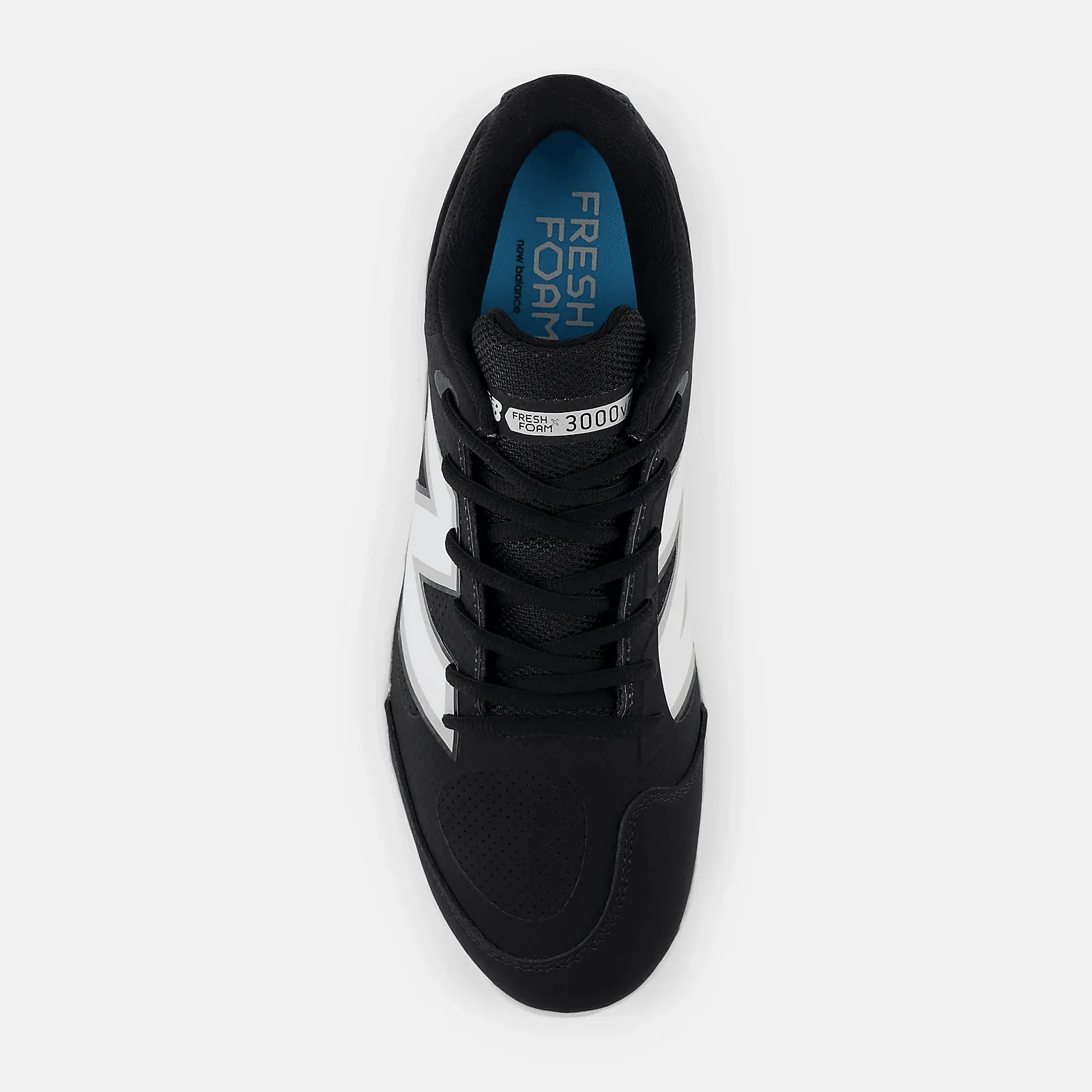 New Balance Men's Fresh Foam X 3000 v7 Synthetic Metal Baseball Cleats - Black - L3000SK7 Toe box Body Align