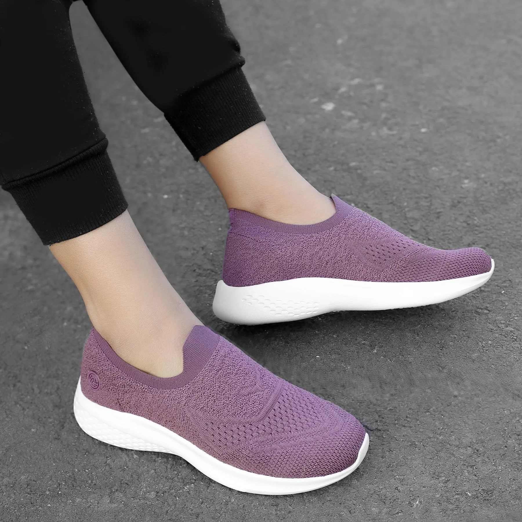 Meadow Glow Gym Life Bacca Bucci Women's WALKER Slip-On Walking Breathable Mesh Sports Shoes Sneakers
