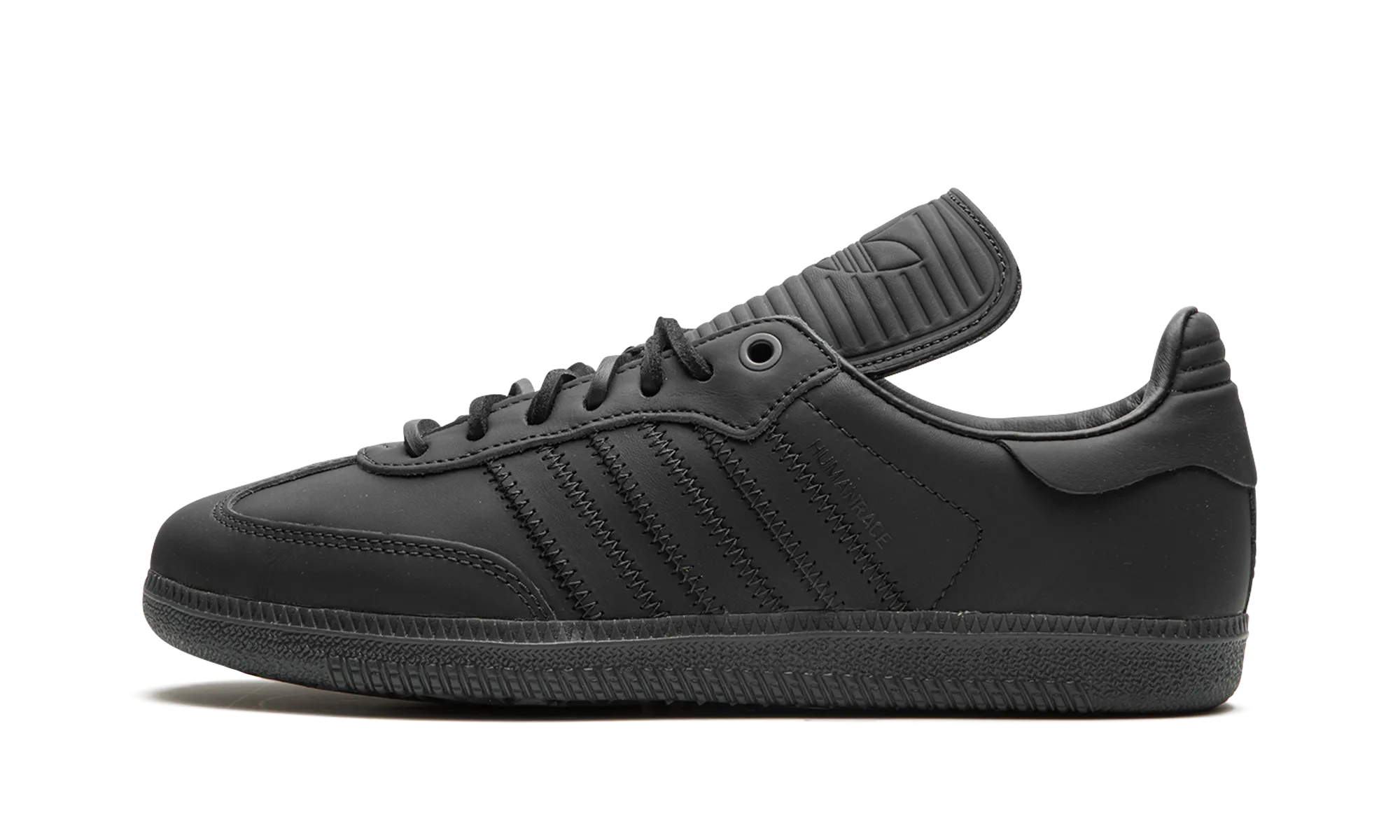 Humanrace Samba "Pharrell Williams - Charcoal" Hot Day Lace Up Style