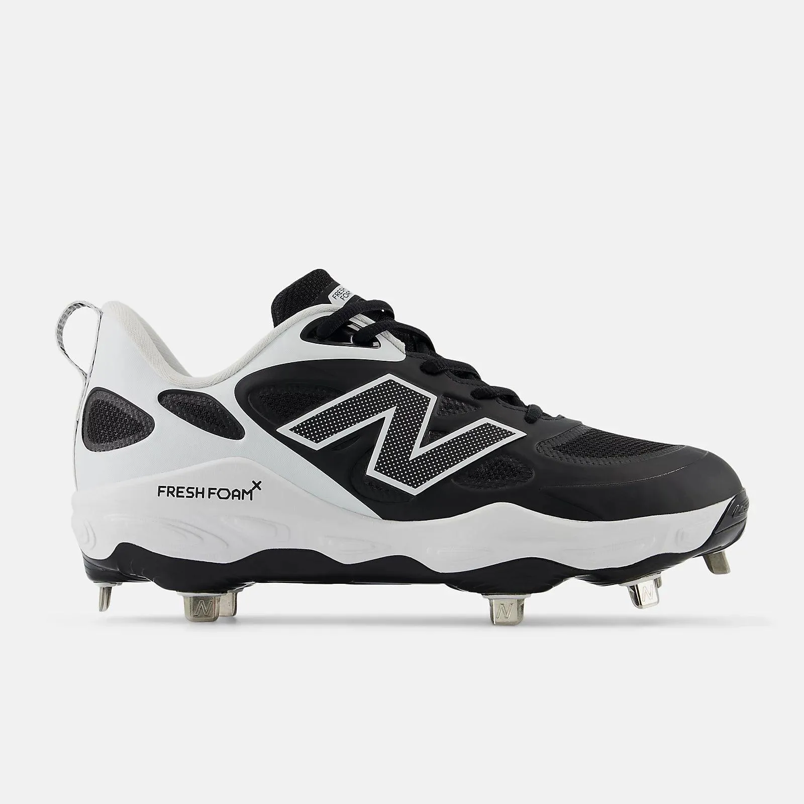 Durable Material Cushioned New Balance Women's Fresh Foam X Velo v4 Metal Fastpitch Softball Cleats - Black SMVELOK4