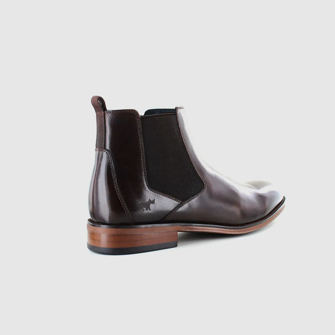 Strong Stitch Stay Active Noah Chelsea Boots Dark Brown